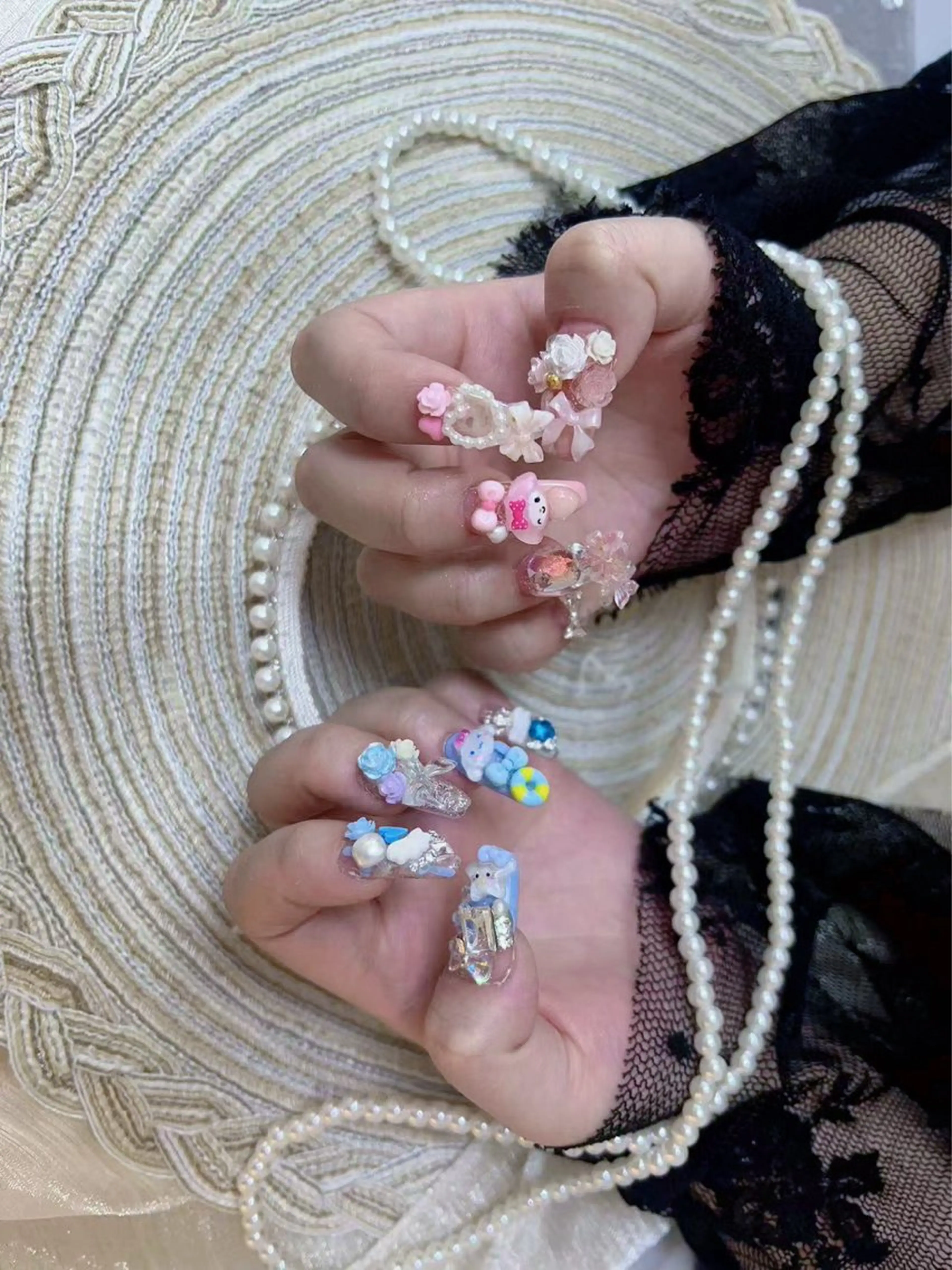 【✨ハンド・ジェルネイル✨】💗持ち込みデザイン180分💗ジェルオフ付き💗 長さ出し＋¥2,000（10本）の写真