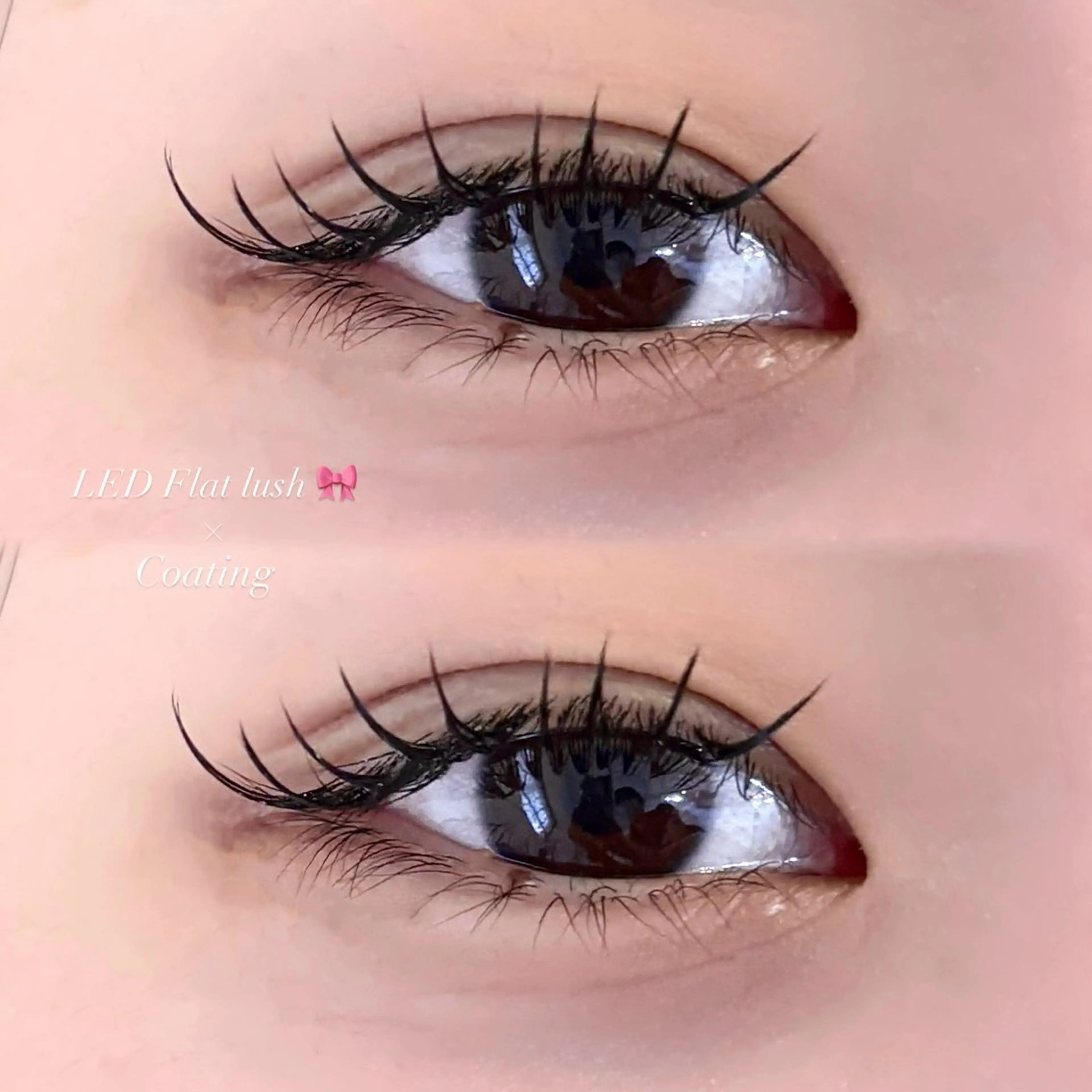 マツエク・マツパ 束感まつ毛 フラットラッシュ EYELA 小築🐈‍⬛🤍のマツエク・マツパデザイン