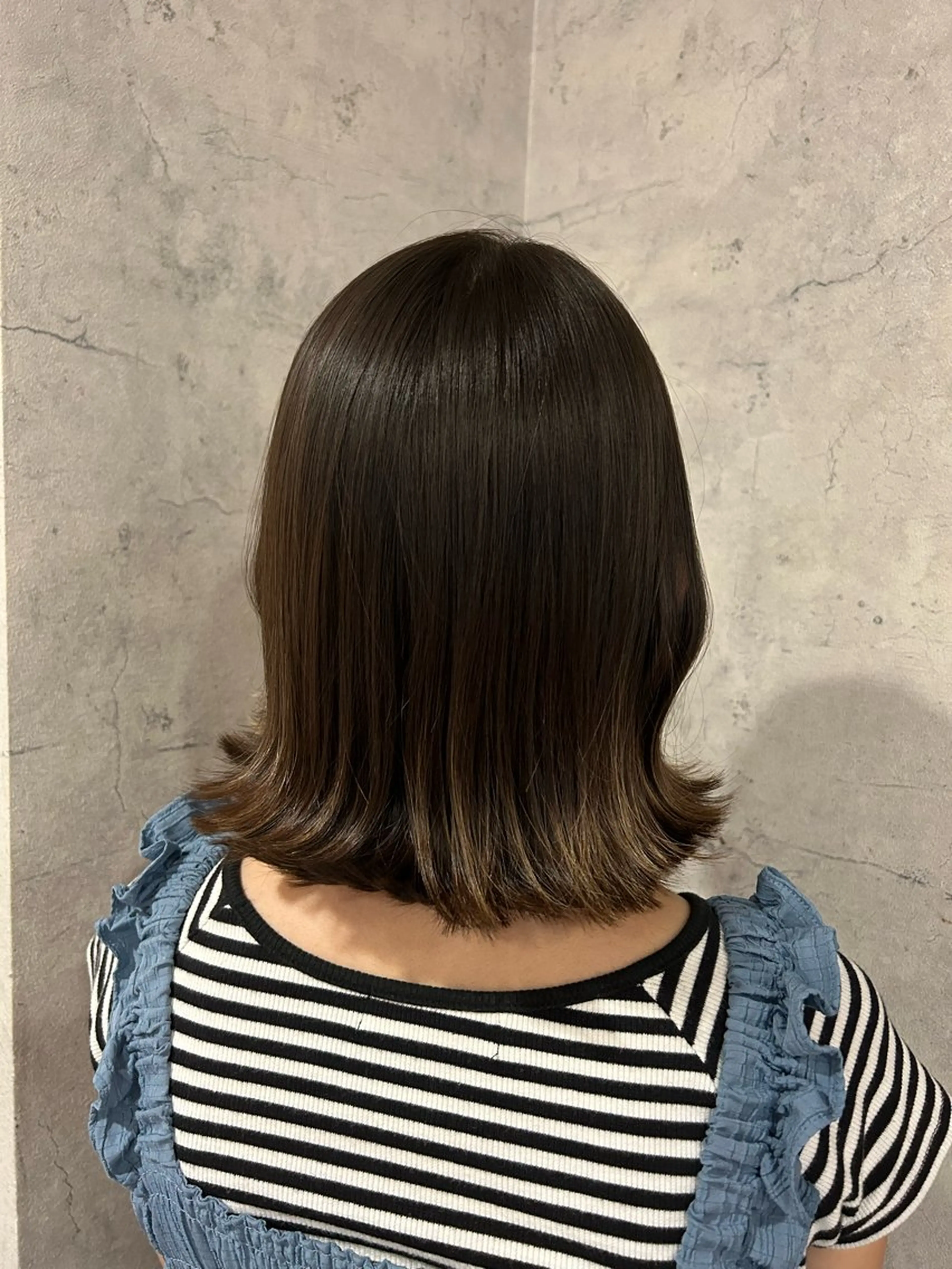 ミディアム ボブ 外ハネヘア カット トリートメント ヘッドスパ パーソナルカラー 診断🍀マリンのヘアスタイル