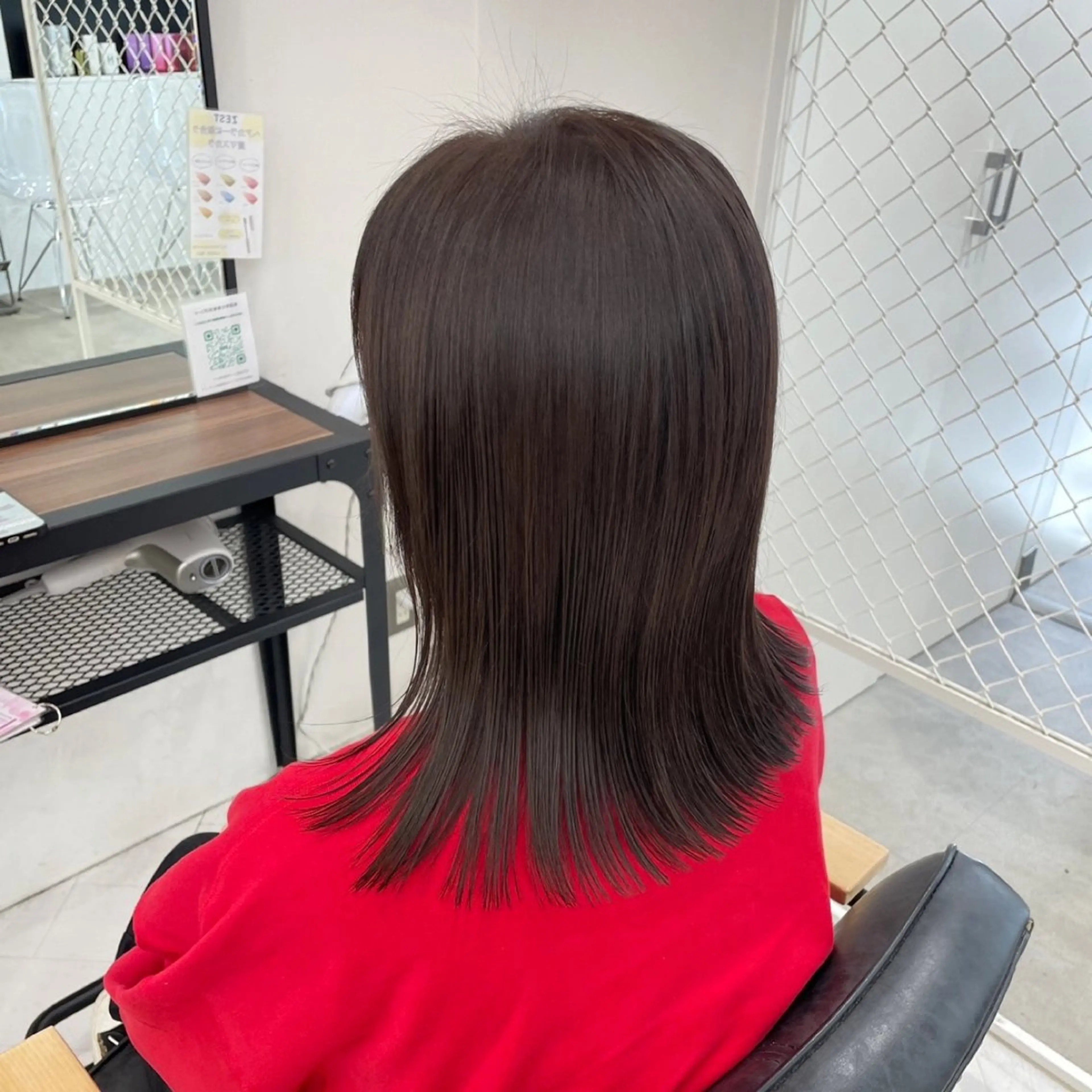 ロング カラー パーマ ヘアアレンジ メンズ ブラウンカラー 透明感カラー グレージュ トリートメント mona/ ストレートスタイル✨のヘアスタイル