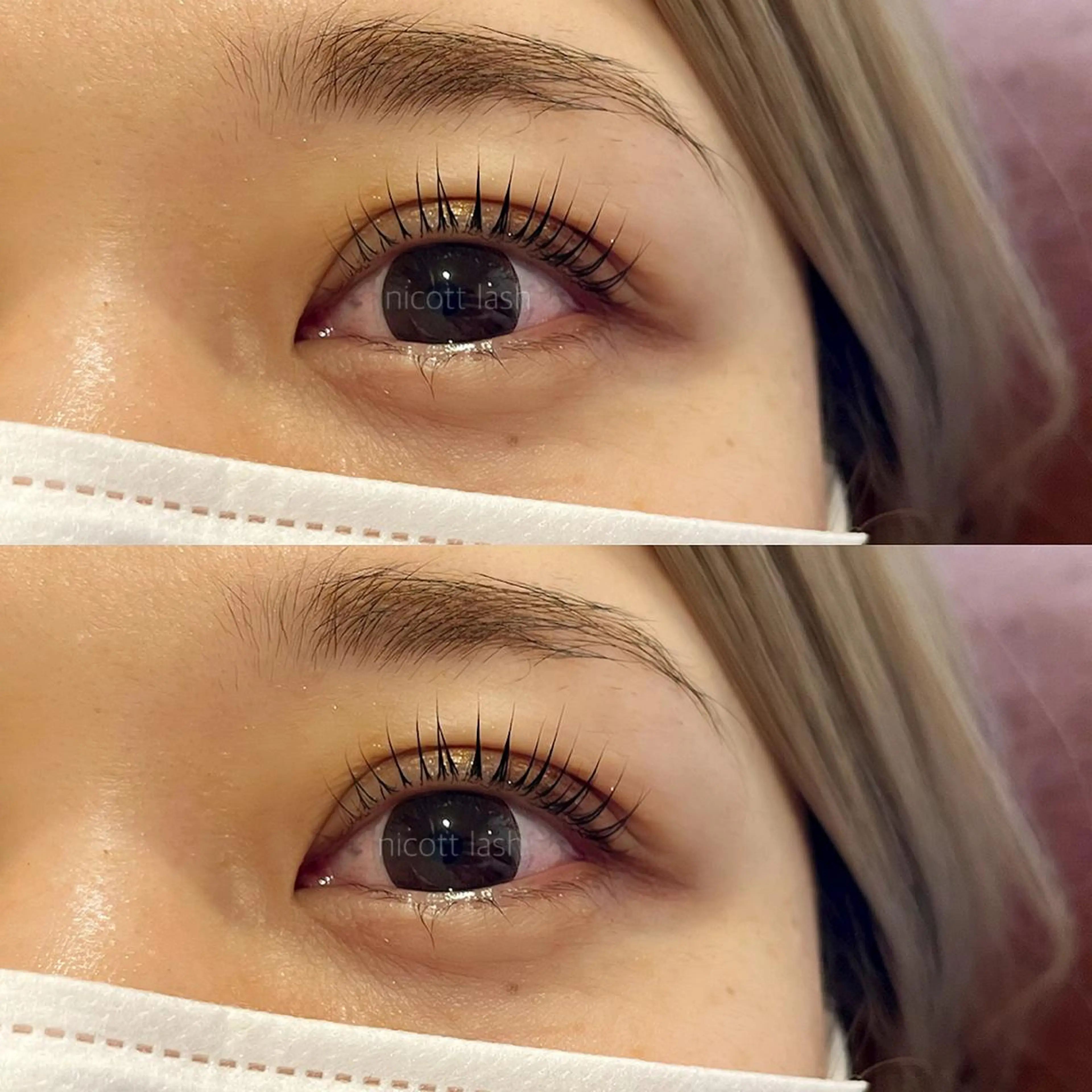 マツエク・マツパ パリジェンヌラッシュリフト sarah 反葉のマツエク・マツパデザイン