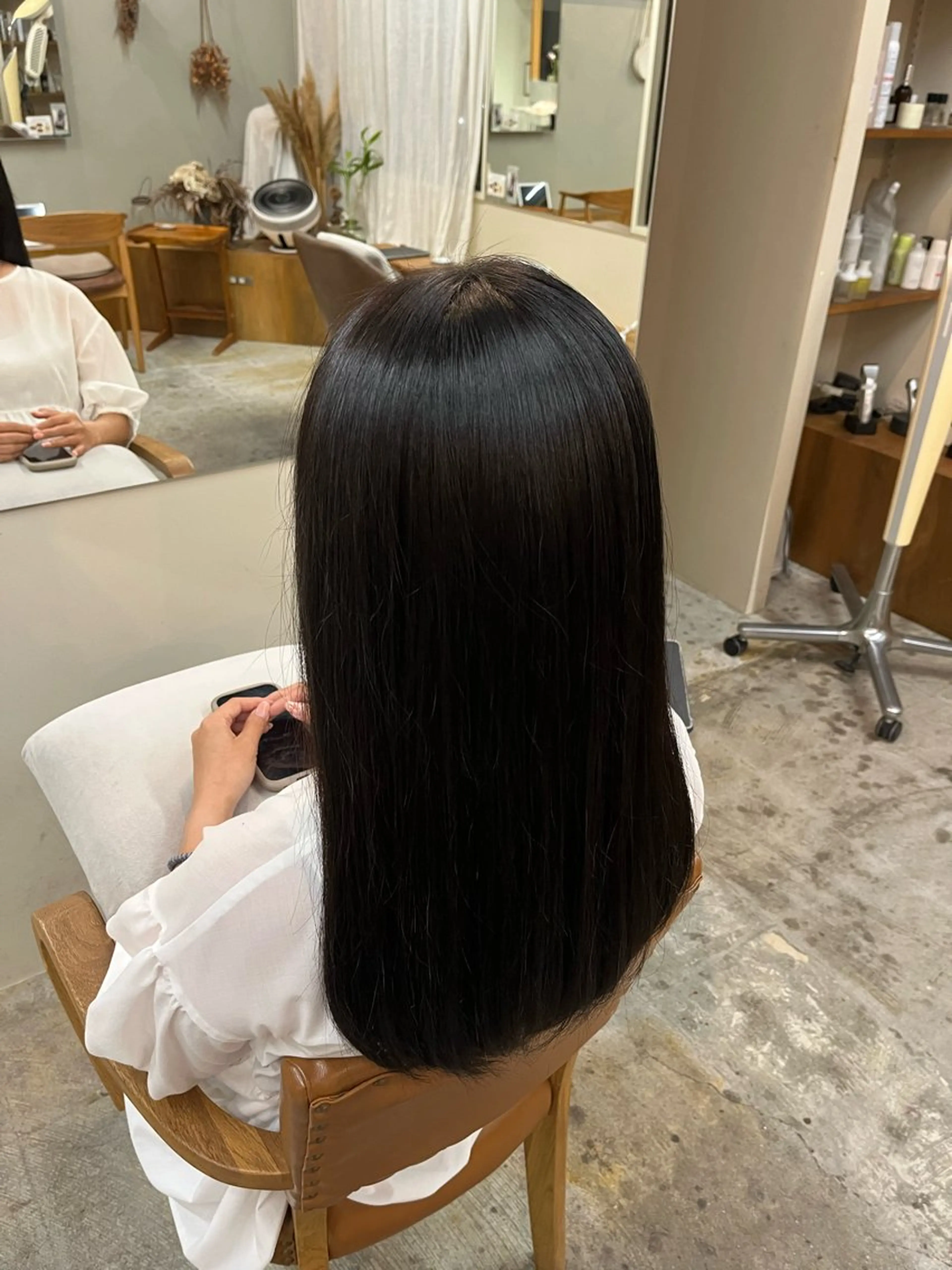 ロング カラー ヘアカラー トリートメント 🌼花屋併設🌼 木下奈々望のヘアスタイル