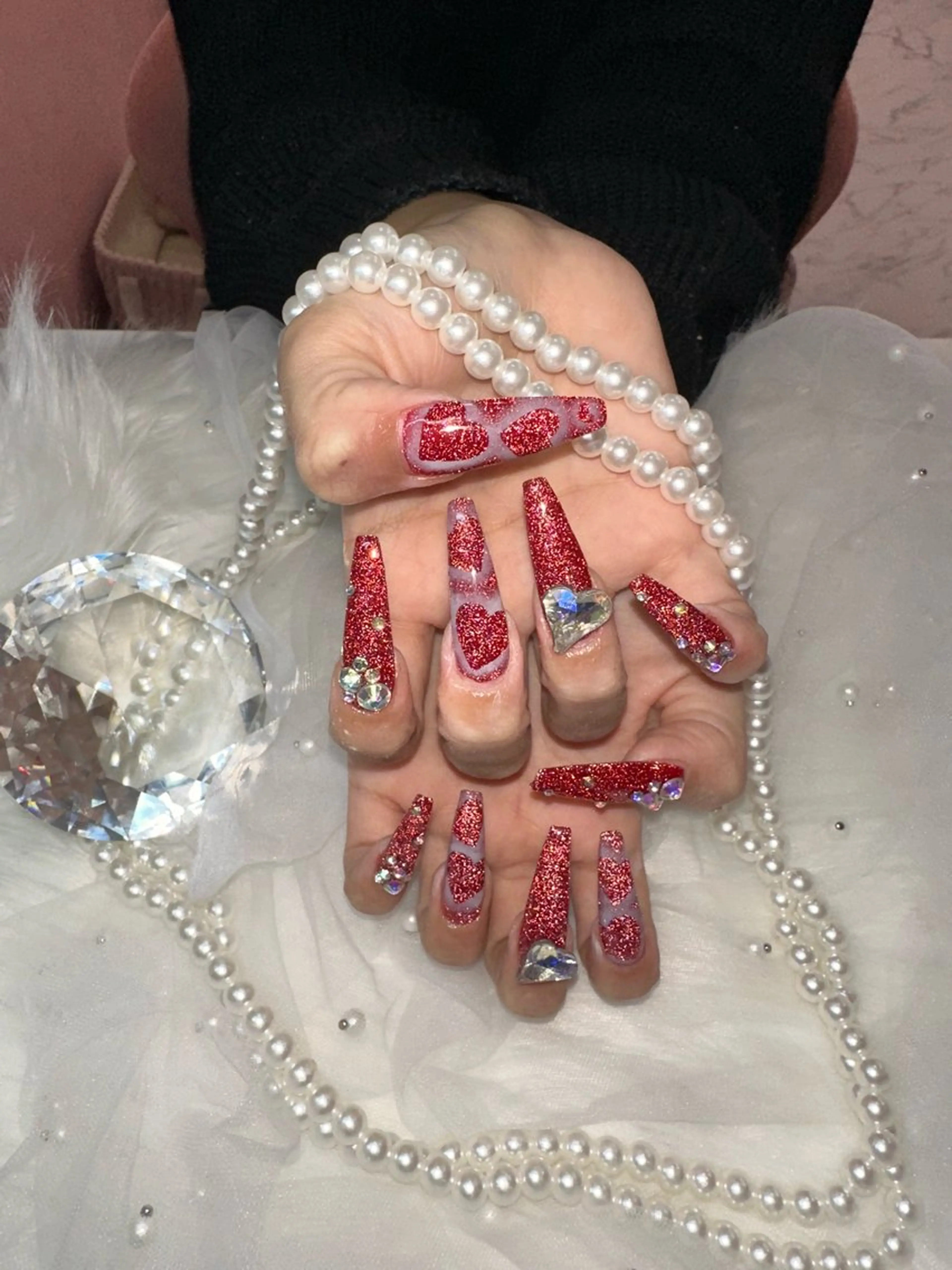 ネイル フラッシュネイル ロングネイル スカルプネイル ワンホンネイル icy nail れいあのネイルデザイン