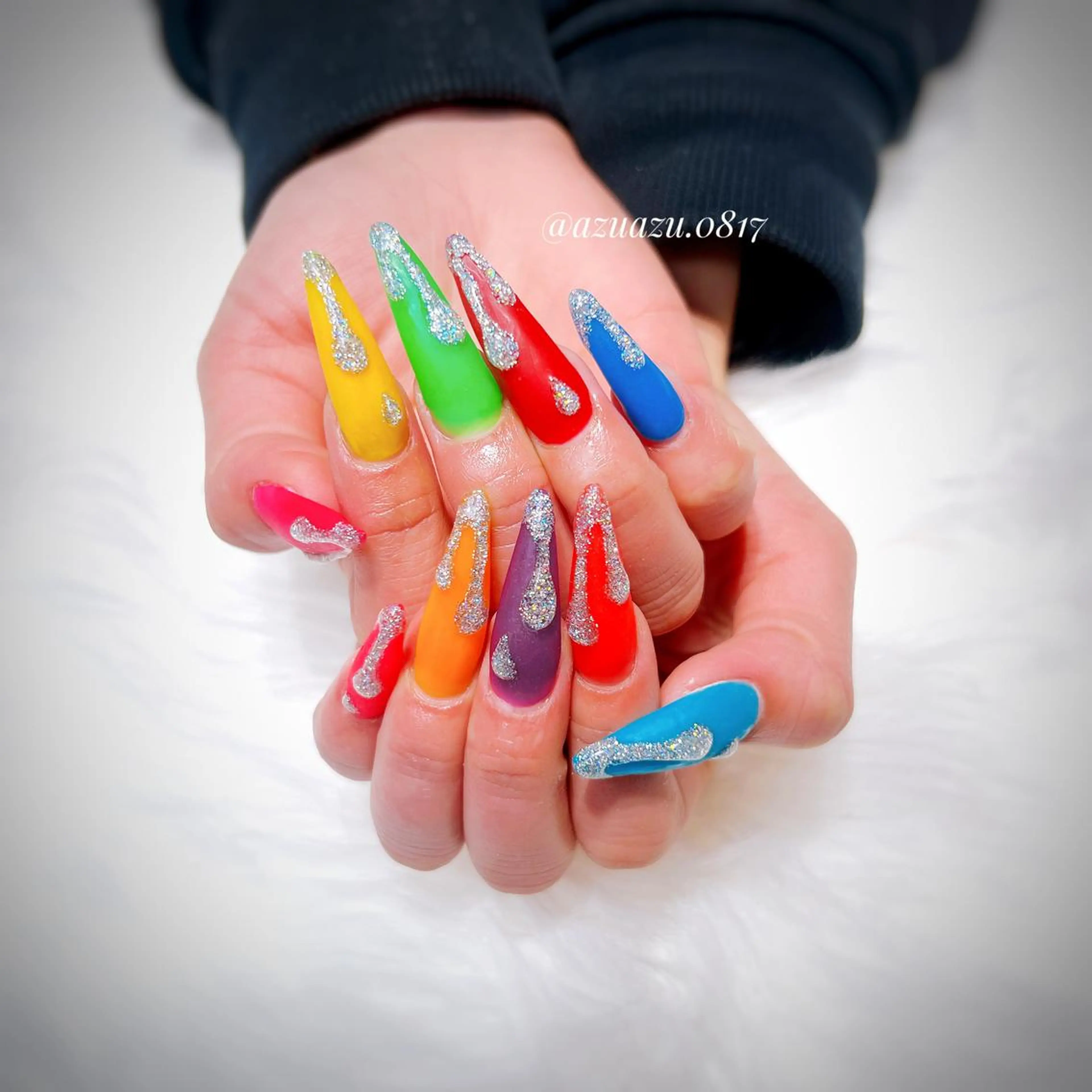 ネイル アートネイル スカルプネイル ハンドネイル hair&nail ROOTS所属・ﾍｱﾒｲｸ&ﾈｲﾙ ♥️Azuのネイルデザイン