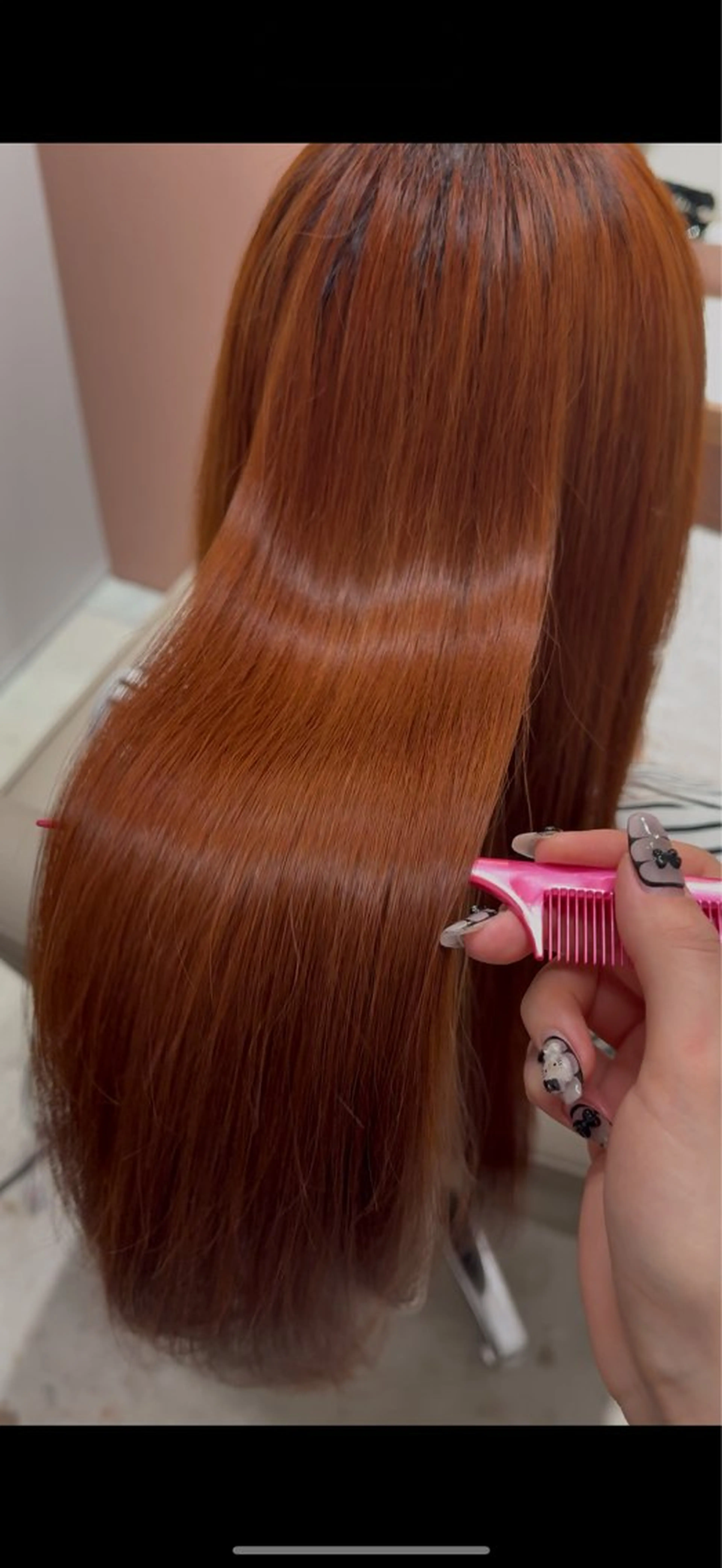 カラー ブリーチ ブリーチなしカラー オレンジ 🍒HARUKA🍒 髪質改善/艶髪/韓国のヘアスタイル