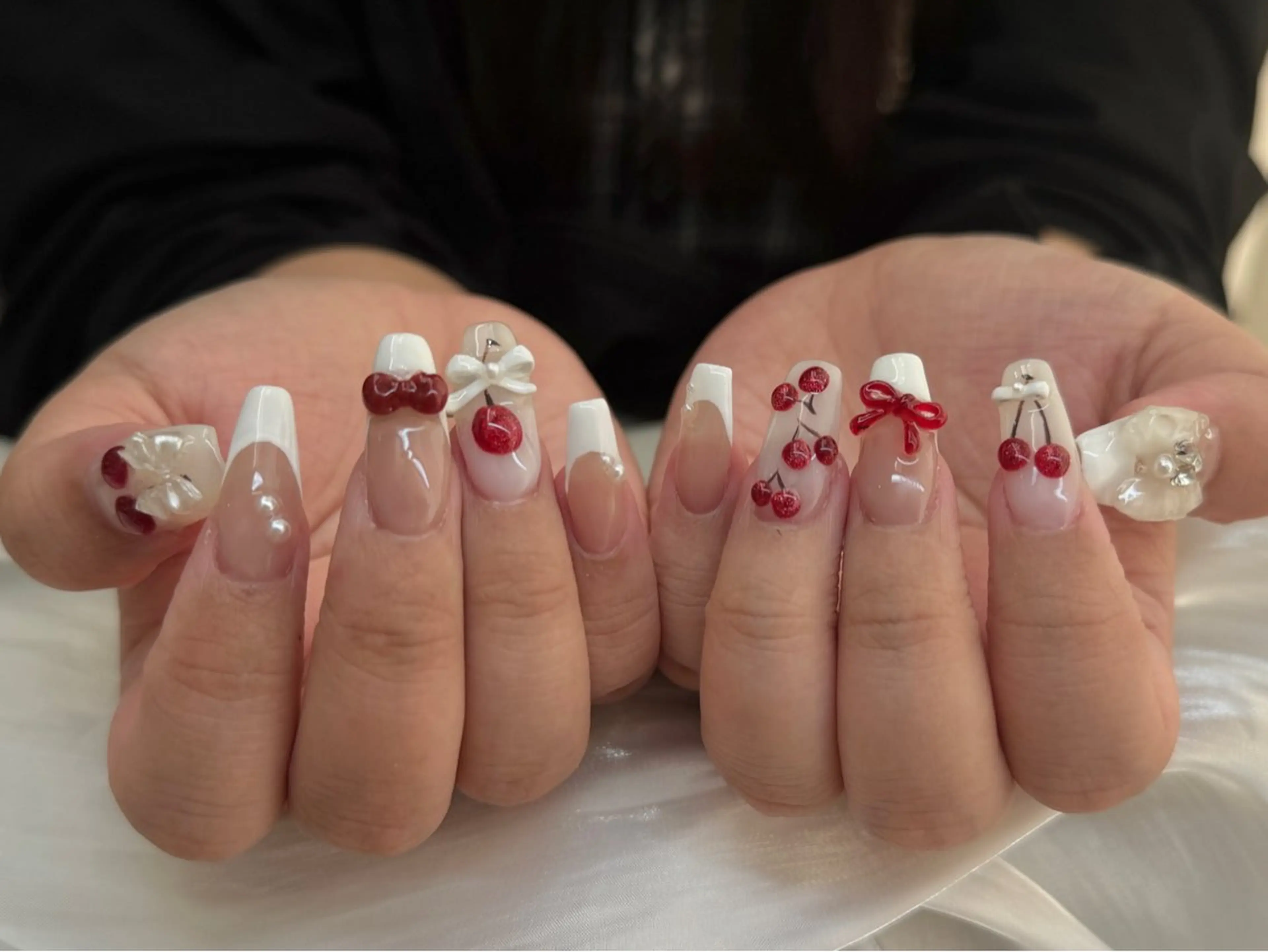 ネイル フットネイル フレンチネイル ジェルネイル ガラスフレンチ 韓国ネイル ハンドネイル ハンドケア The Nail & Eye Lashのその他イメージ