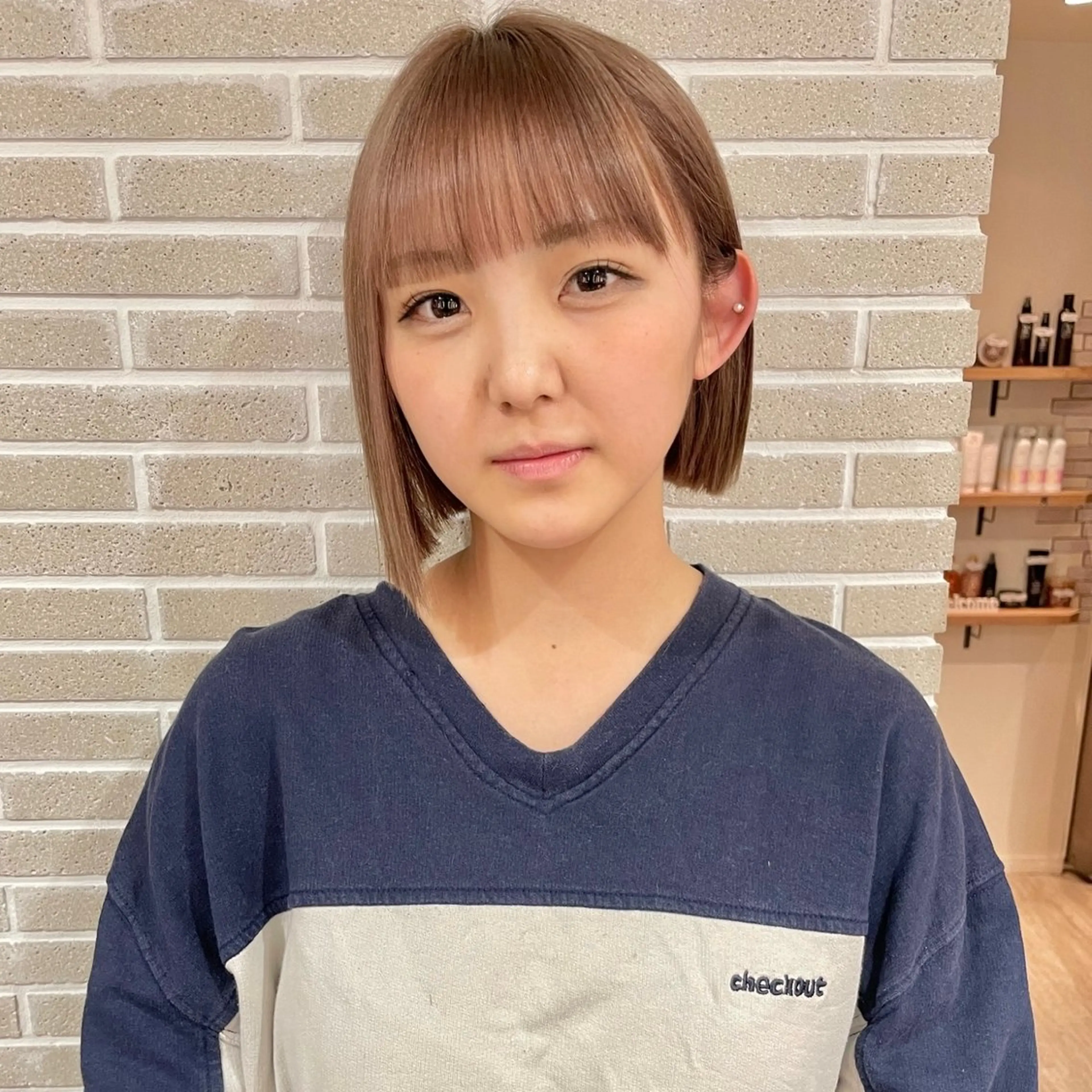 ショート カラー ヘアカラー 大人可愛い/レイヤー /ブリーチ/溝口誠二のヘアスタイル