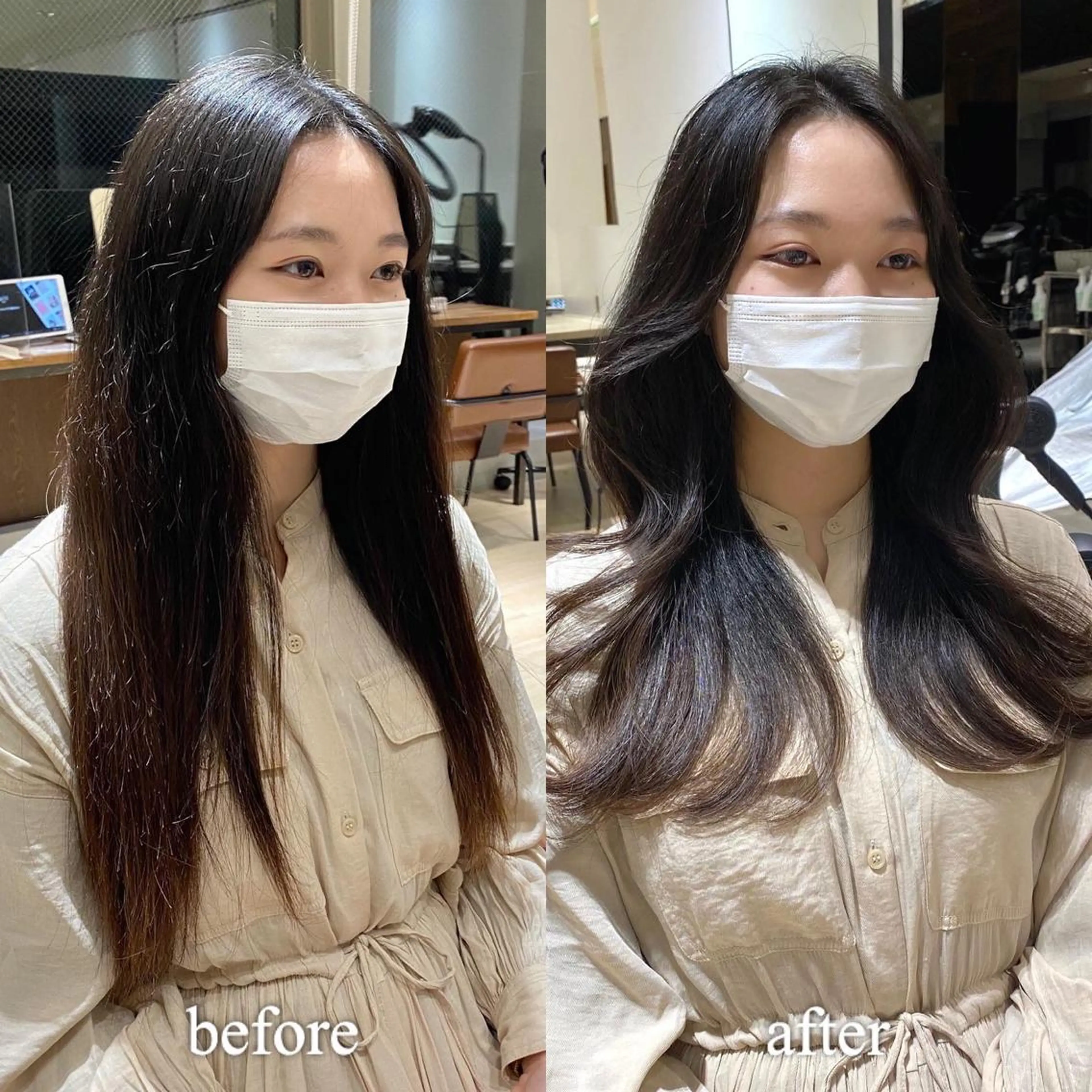 ロング カラー レイヤー/顔周り /透明感🩶高橋大のヘアスタイル