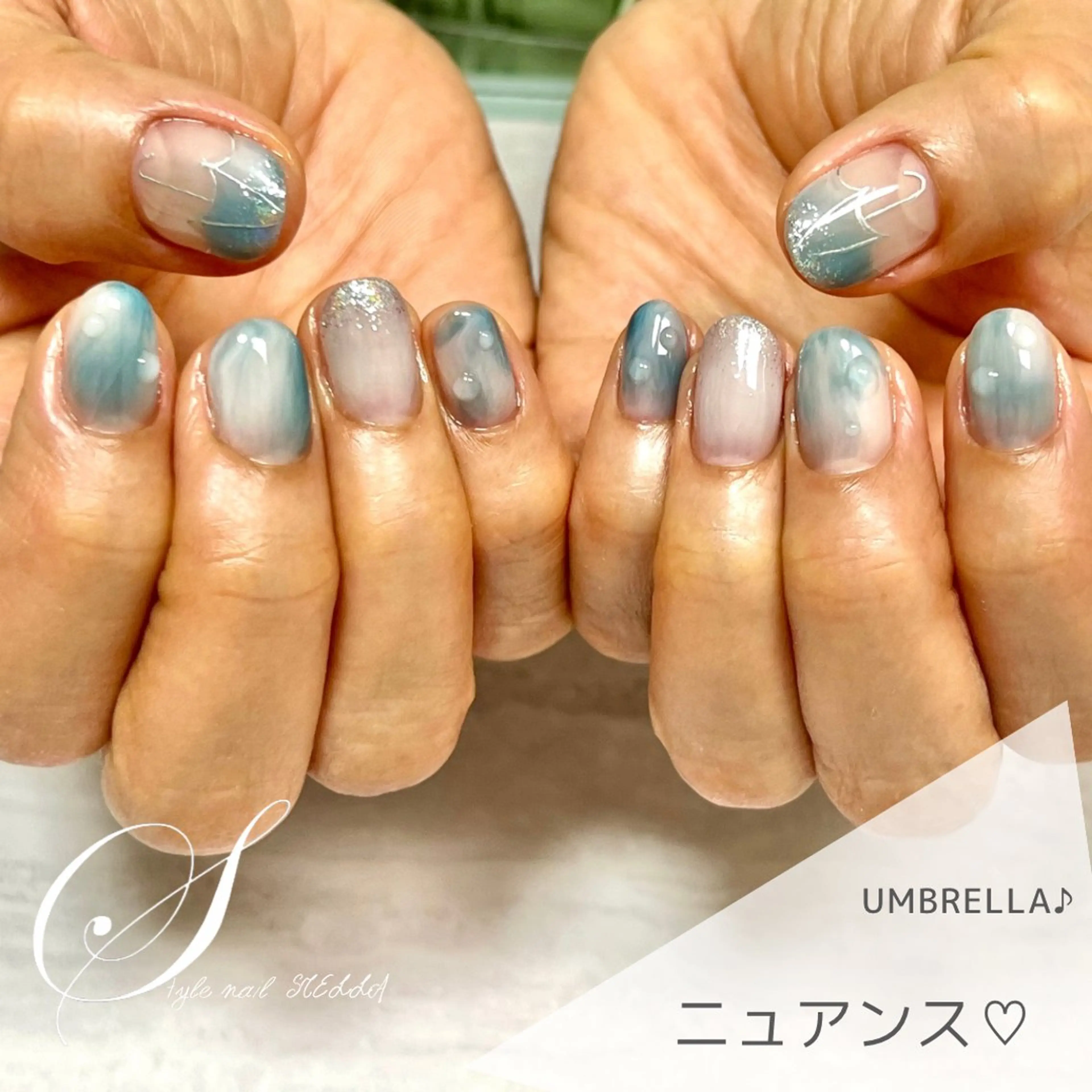 ショート ハンドネイル ステラ marikominoのネイルデザイン