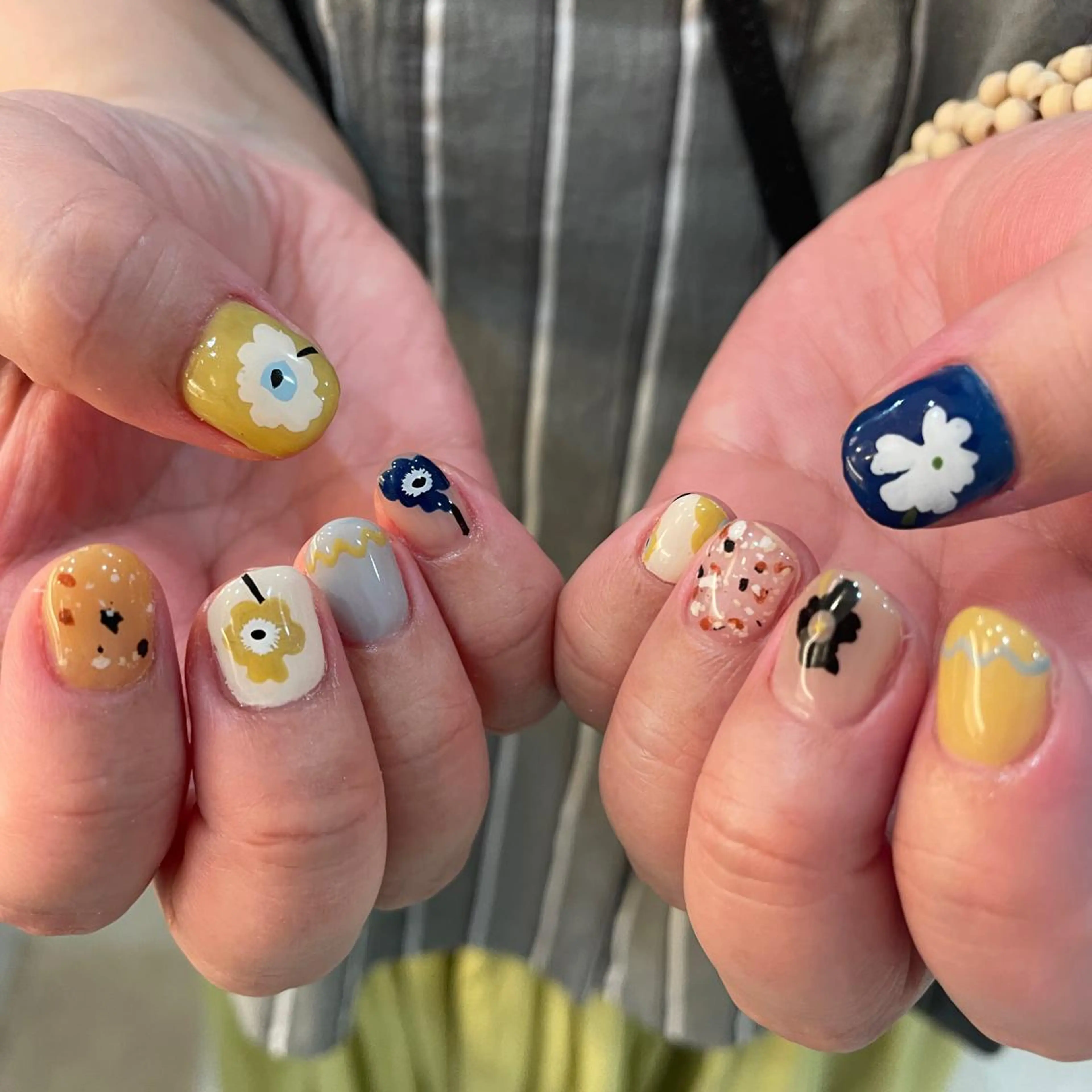 ネイル ハンドネイル フットネイル ゆびノさき茨木店 ニュアンス/アートのネイルデザイン