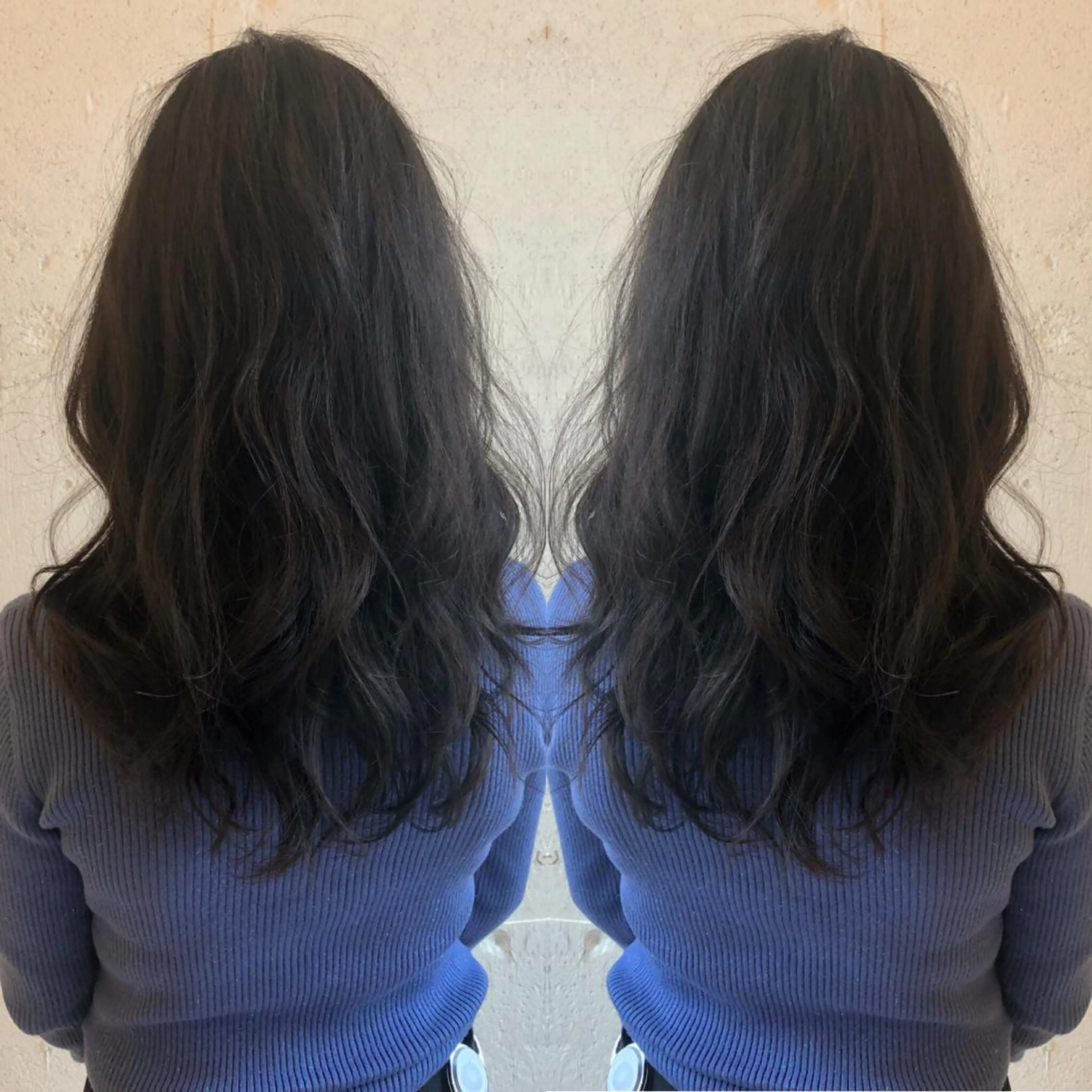 ロング カット ヘアカラー トリートメント あらき ちさとのヘアスタイル