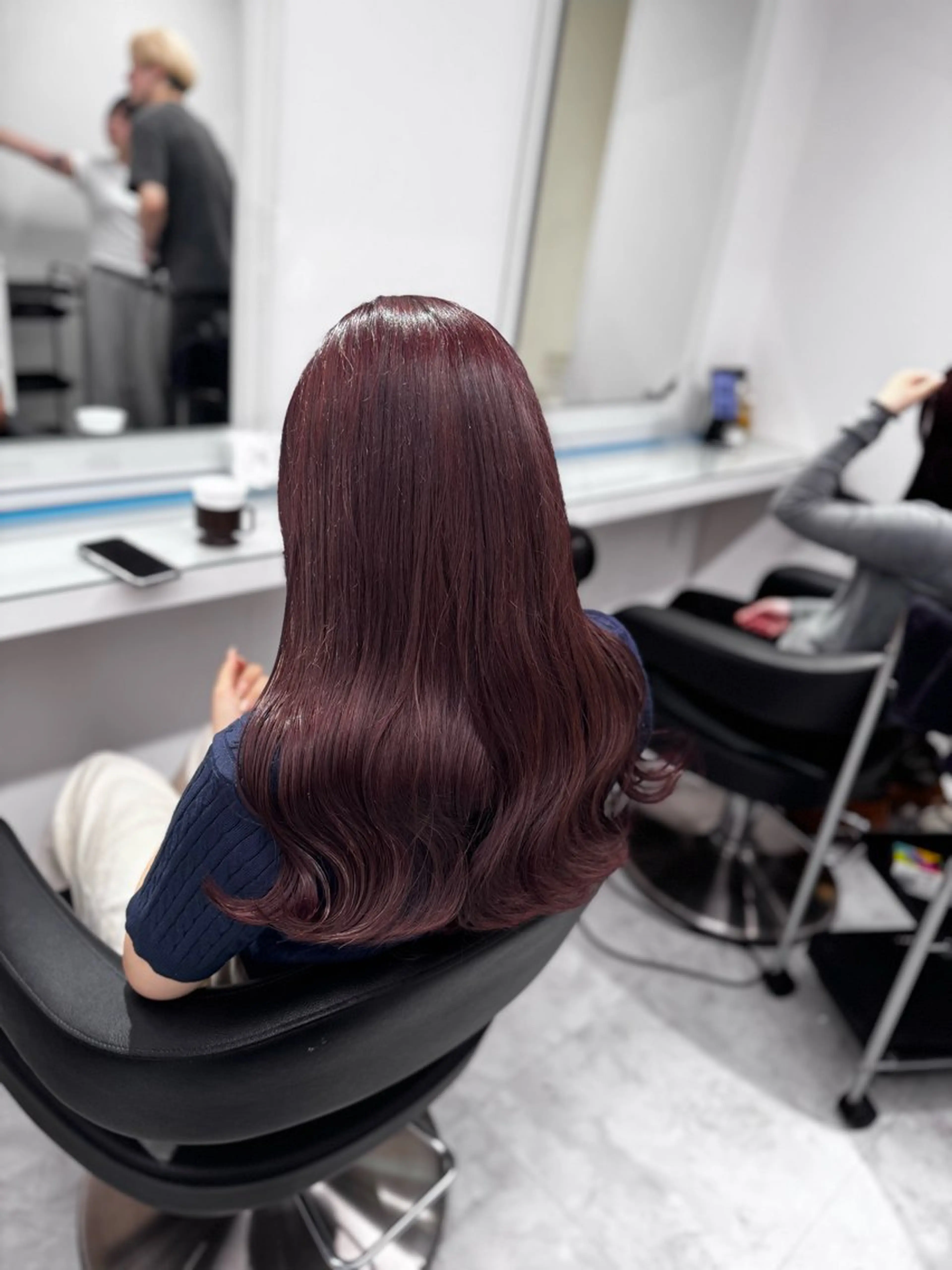 ロング カラー カット ヘアカラー トリートメント ヘッドスパ ヘアセット 透け上品ハイトーン 職人ゆうと🤍のヘアスタイル