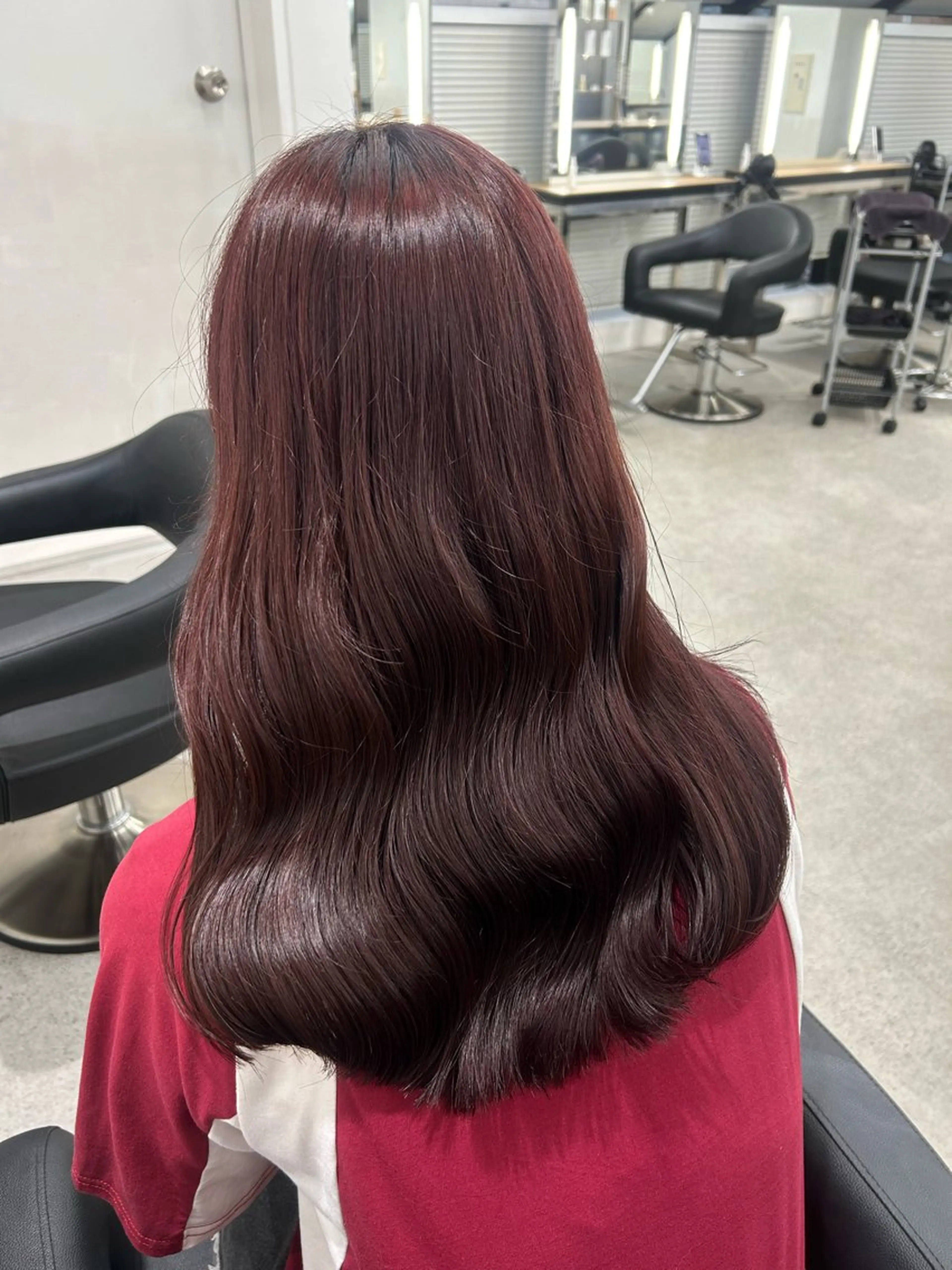 ロング カラー 愛結 暖色カラー🎀🩰のヘアスタイル