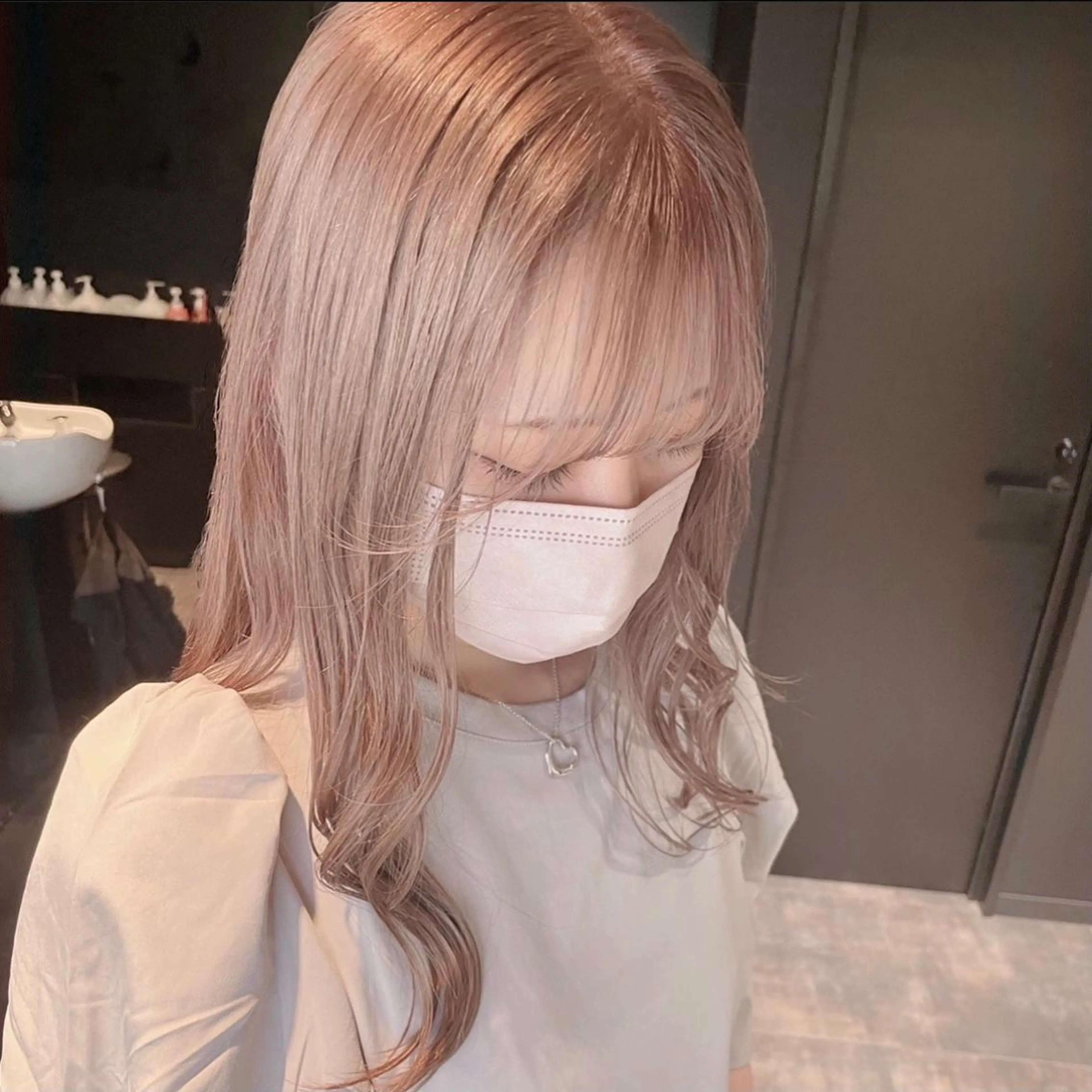 ロング カラー ベージュカラー ミルクティーベージュ ヘアカラー トリートメント MiL所属・✨ハイトーン✨ 濱田知孝のヘアスタイル