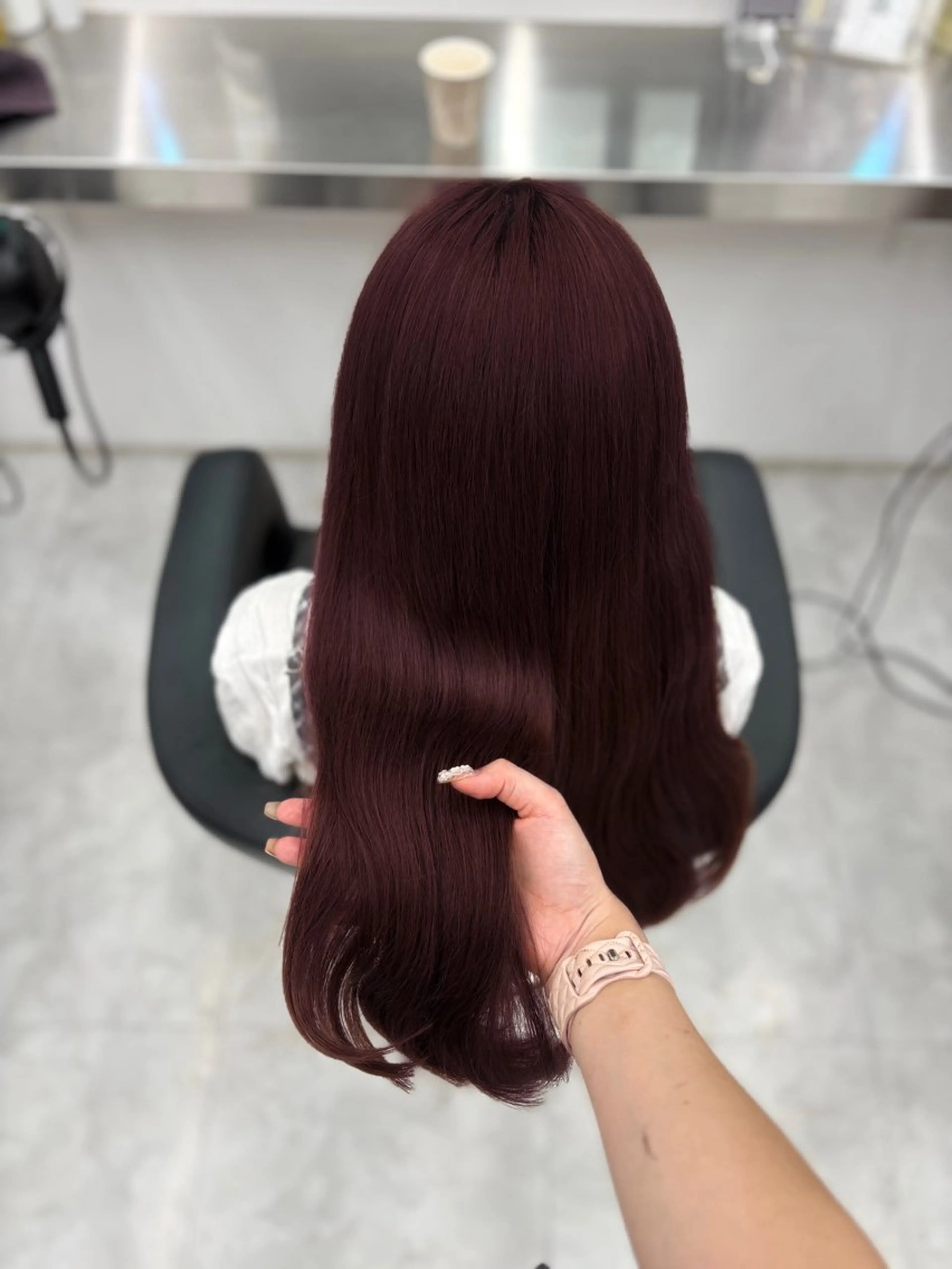 ロング カラー ヘアアレンジ ヘアカラー ヘッドスパ ヘアセット 🫧‪🎀うる艶暖色 🏹Nanako🎀のヘアスタイル