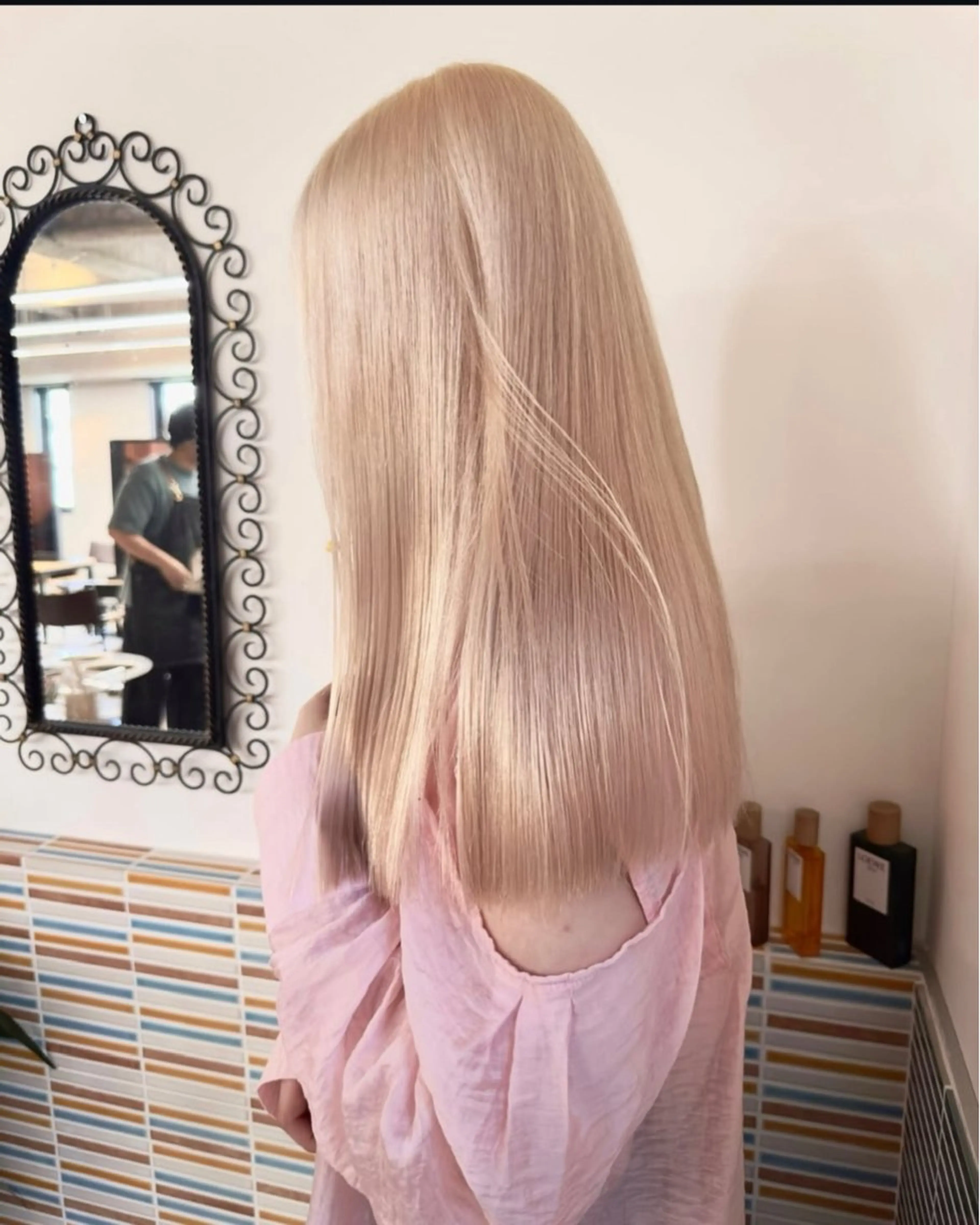 ロング カラー カット ヘアカラー ナチュラル・ハイトー ン🏆HINOKIのヘアスタイル