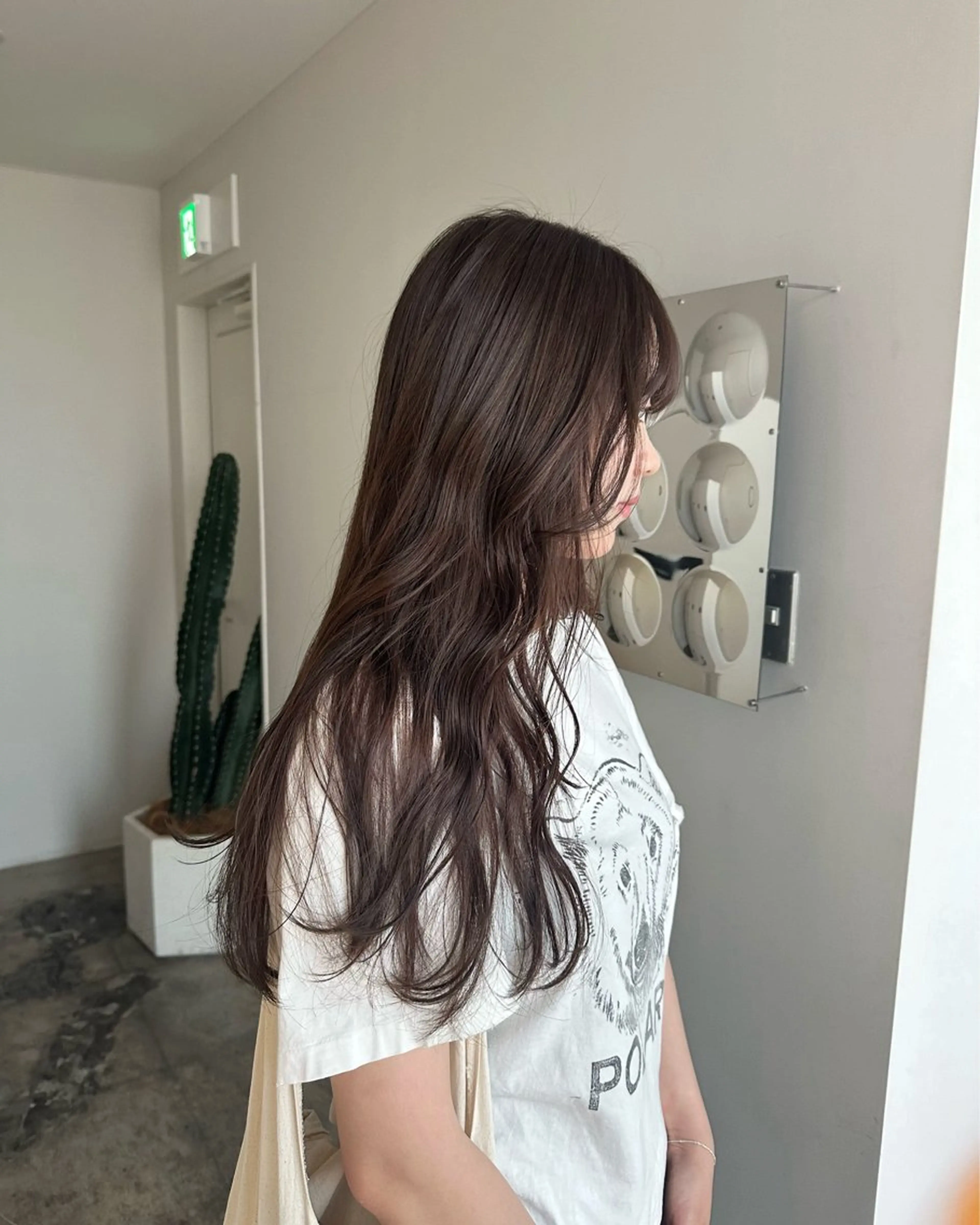 カラー ベージュカラー ヘアカラー トリートメント 髪質改善/似合わせ カラー/レイヤーのヘアスタイル