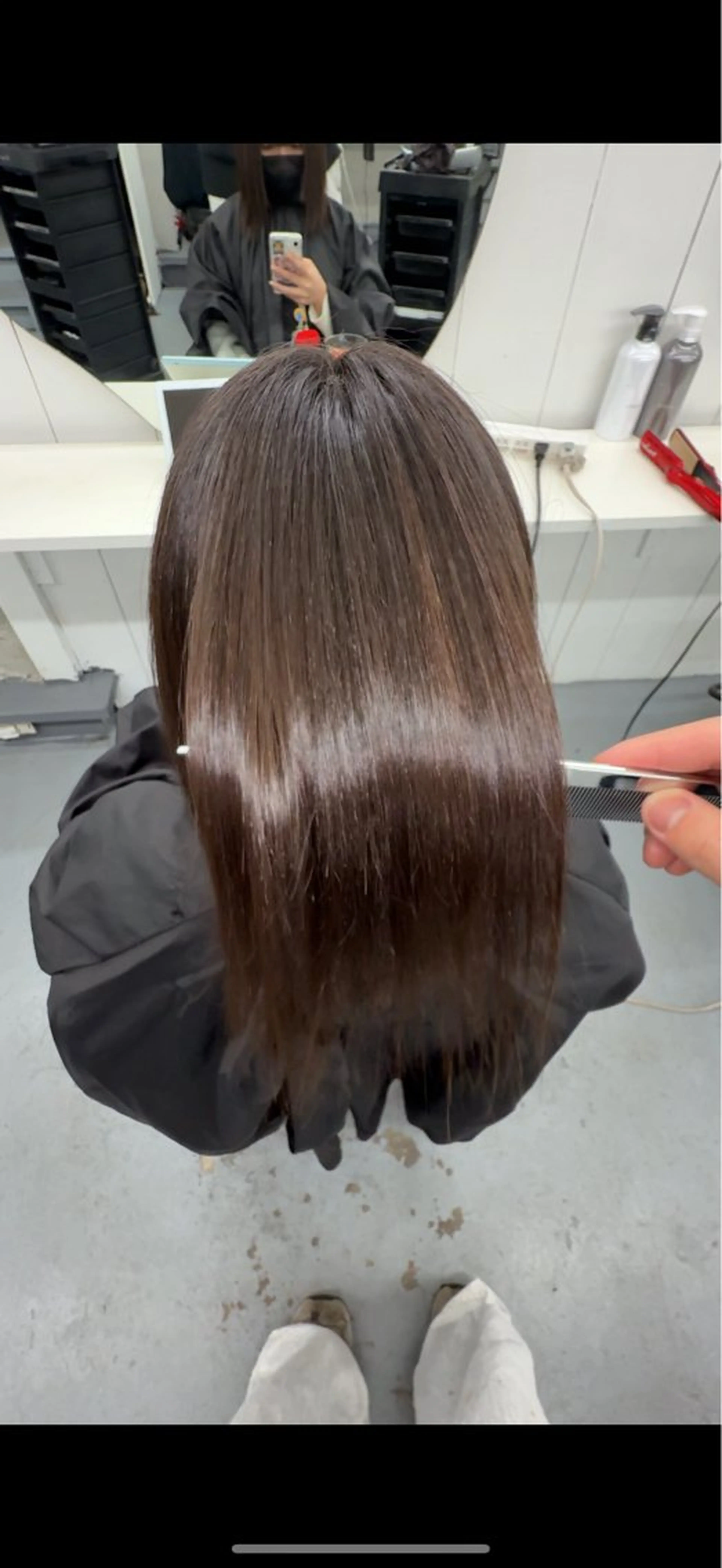 ミディアム 髪質改善 トリートメント カット 縮毛矯正 【柏】美髪矯正× ハイトーン💫だいちのヘアスタイル