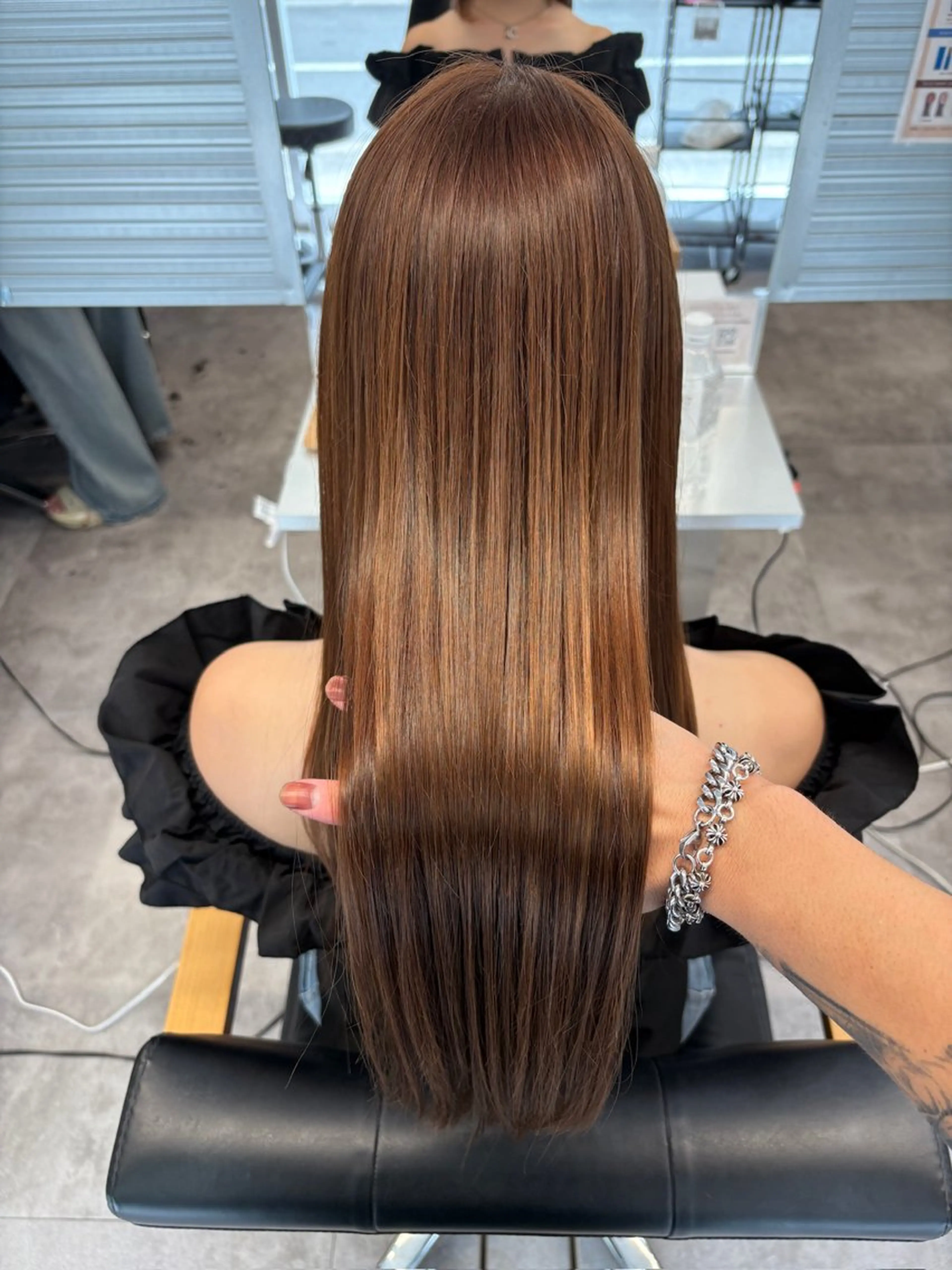 ロング カット ヘアカラー 縮毛矯正 king highlight&extensions梅田所属・髪質改善/似合わ せ/ダブルカラー盛田のヘアスタイル