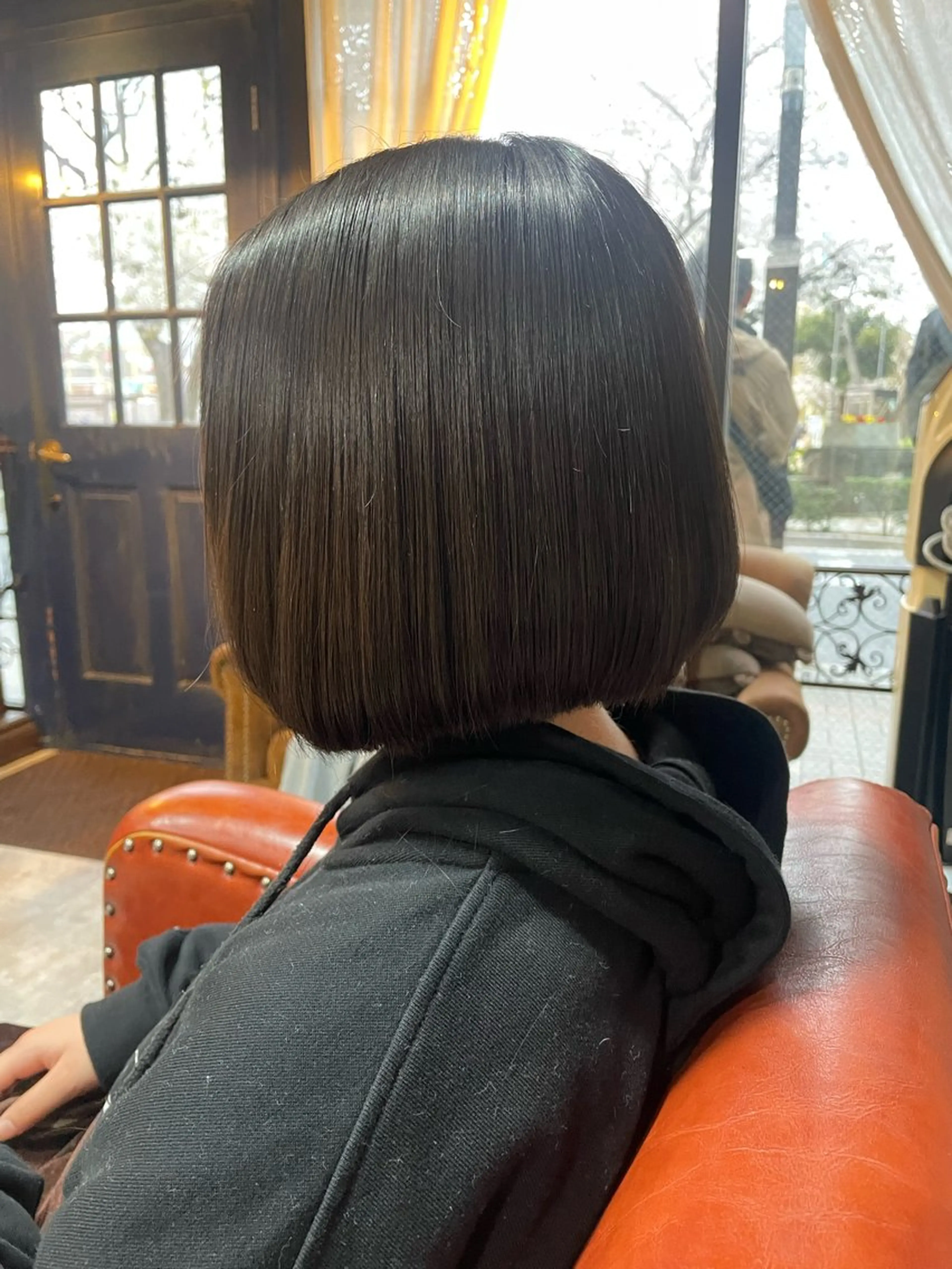 ショート ボブ 縮毛矯正 カット 縮毛矯正 トリートメント 《Rounds》 rihoのヘアスタイル