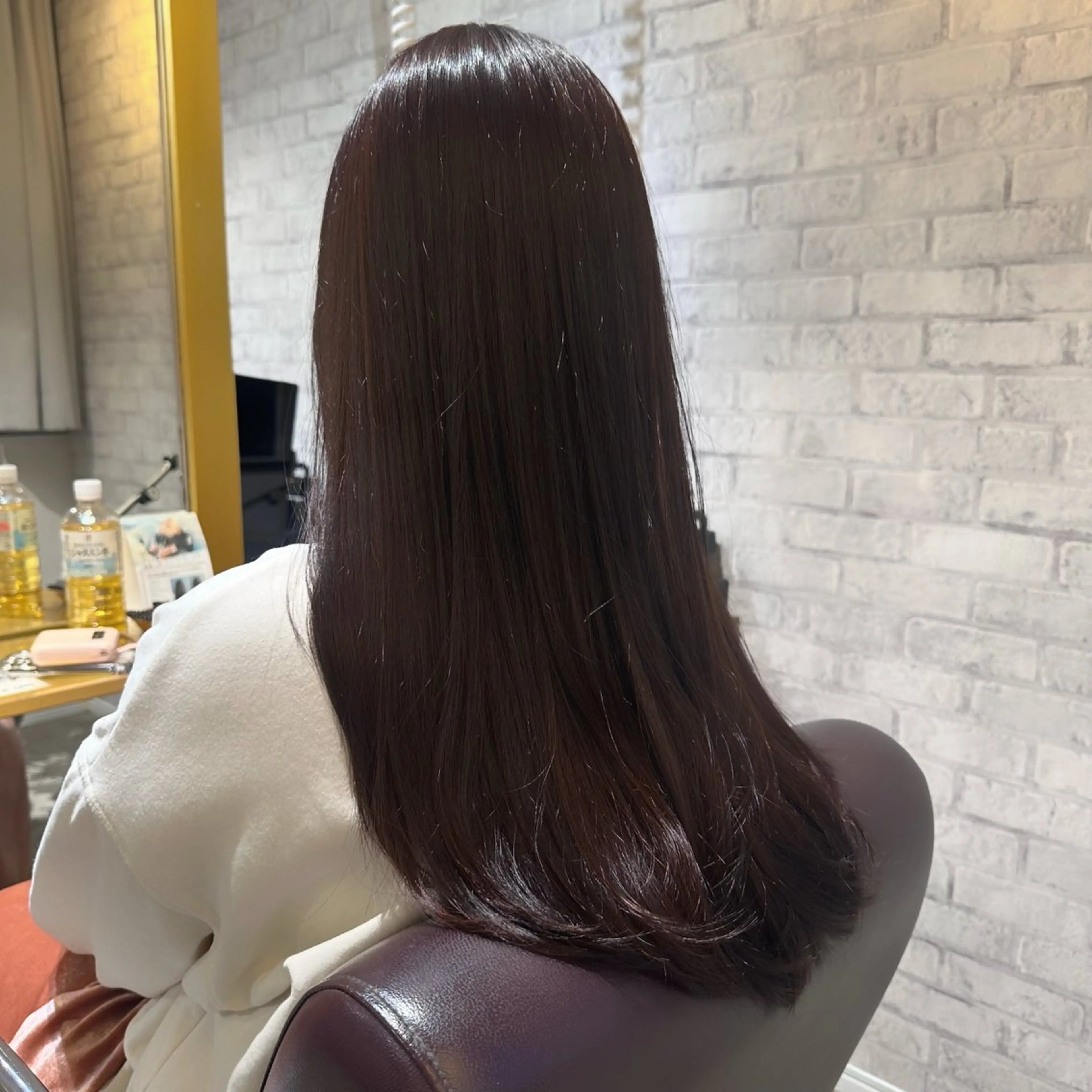 ロング カラー ブラウンカラー ラベンダーカラー 艶感カラー/レイヤー 💖心斎橋/Sakiのヘアスタイル