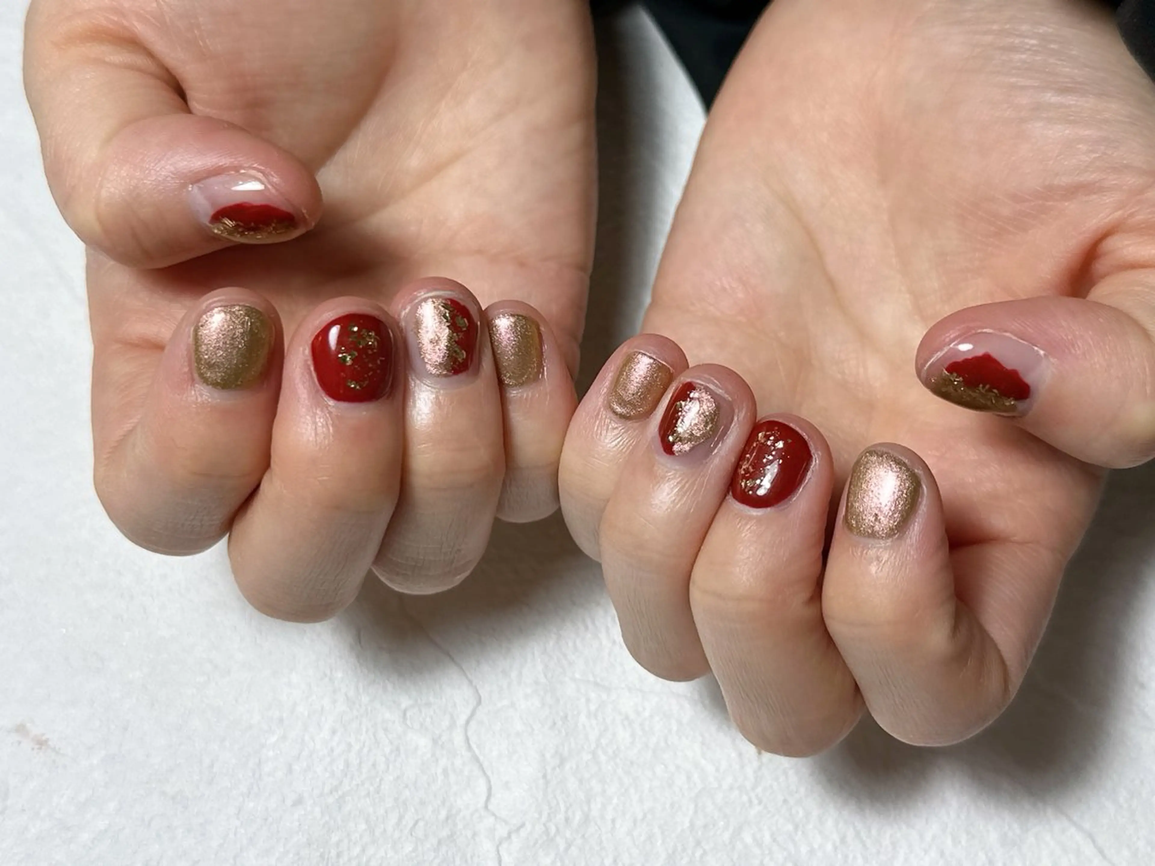 ネイル オーロラネイル フットネイル フレンチネイル ジェルネイル 韓国ネイル Mogu nail 二子玉川のネイルデザイン