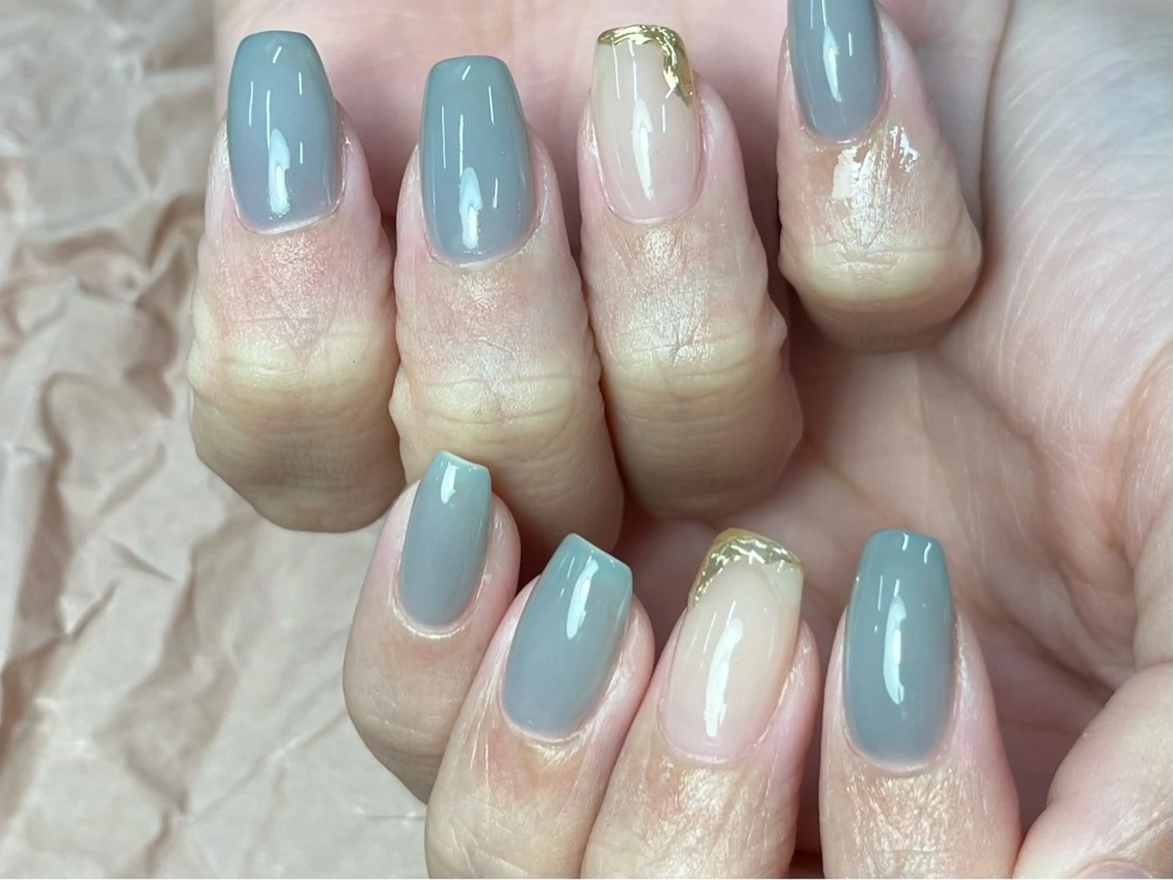 ネイル 長さ出し フットネイル ジェルネイル 韓国ネイル マグネットネイル ToliyDeliy Nail Salonのネイルデザイン