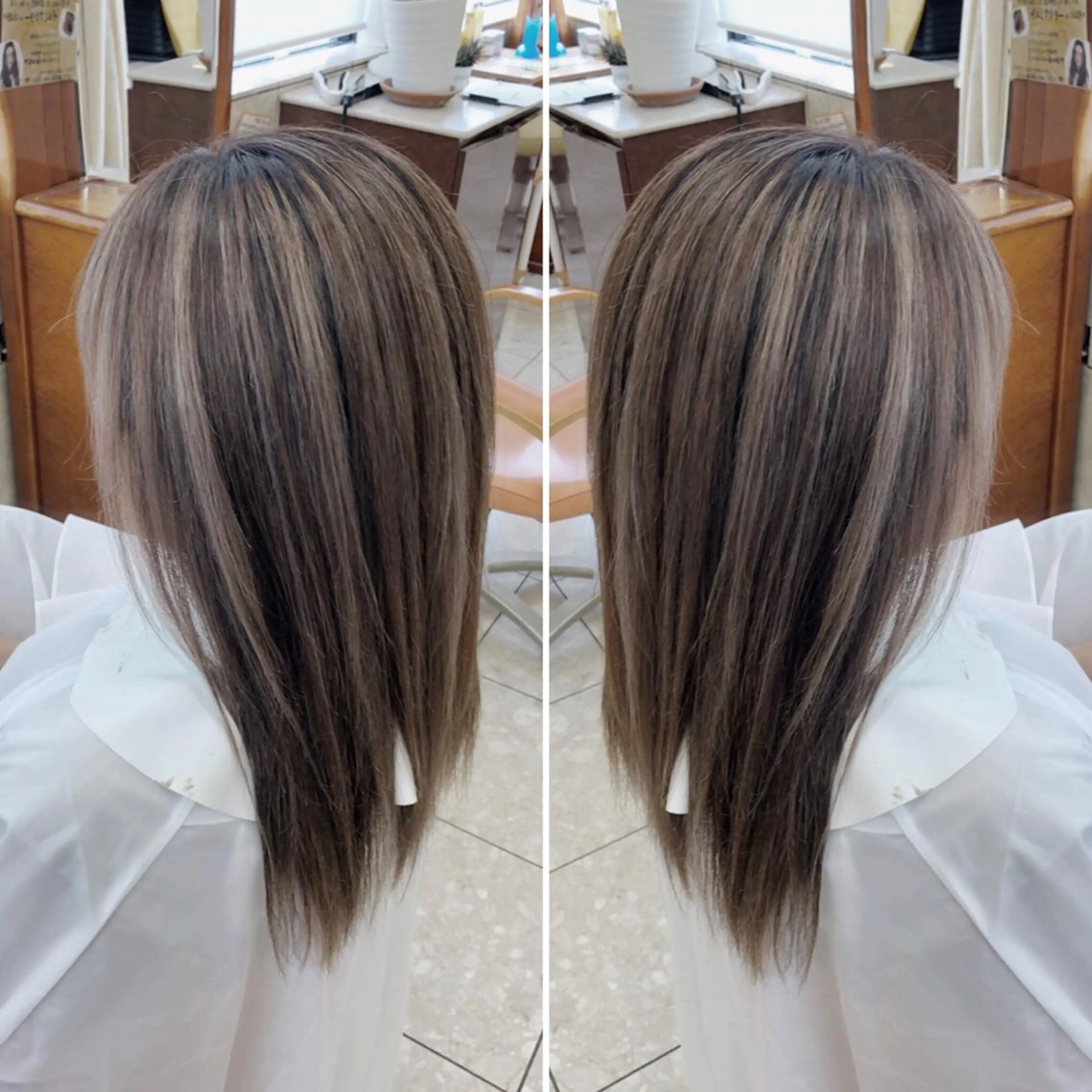 ロング ヘアカラー aura所属・ashida yuukiのヘアスタイル