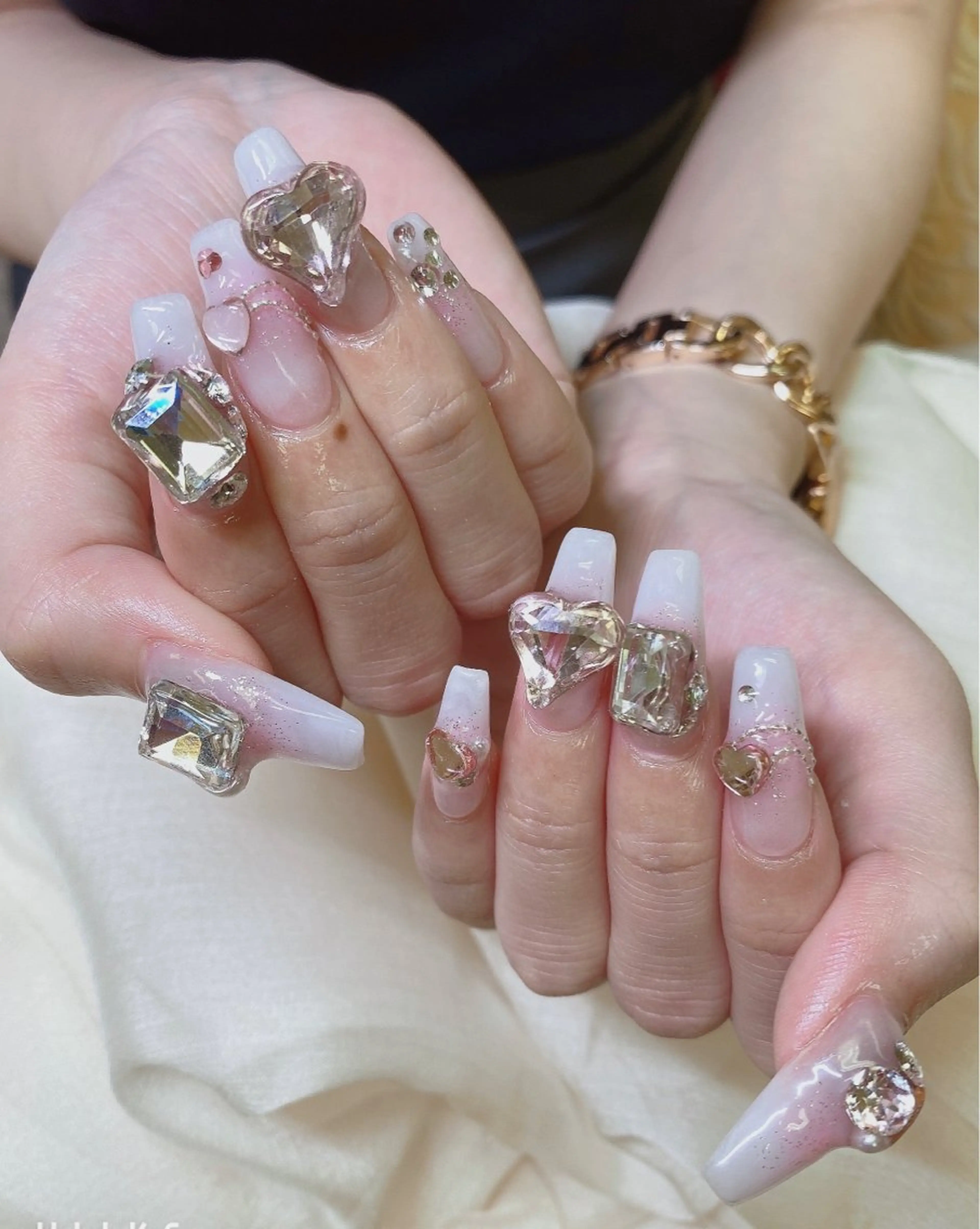 セミロング ハンドネイル JNA認定講師🌸 RIEのネイルデザイン