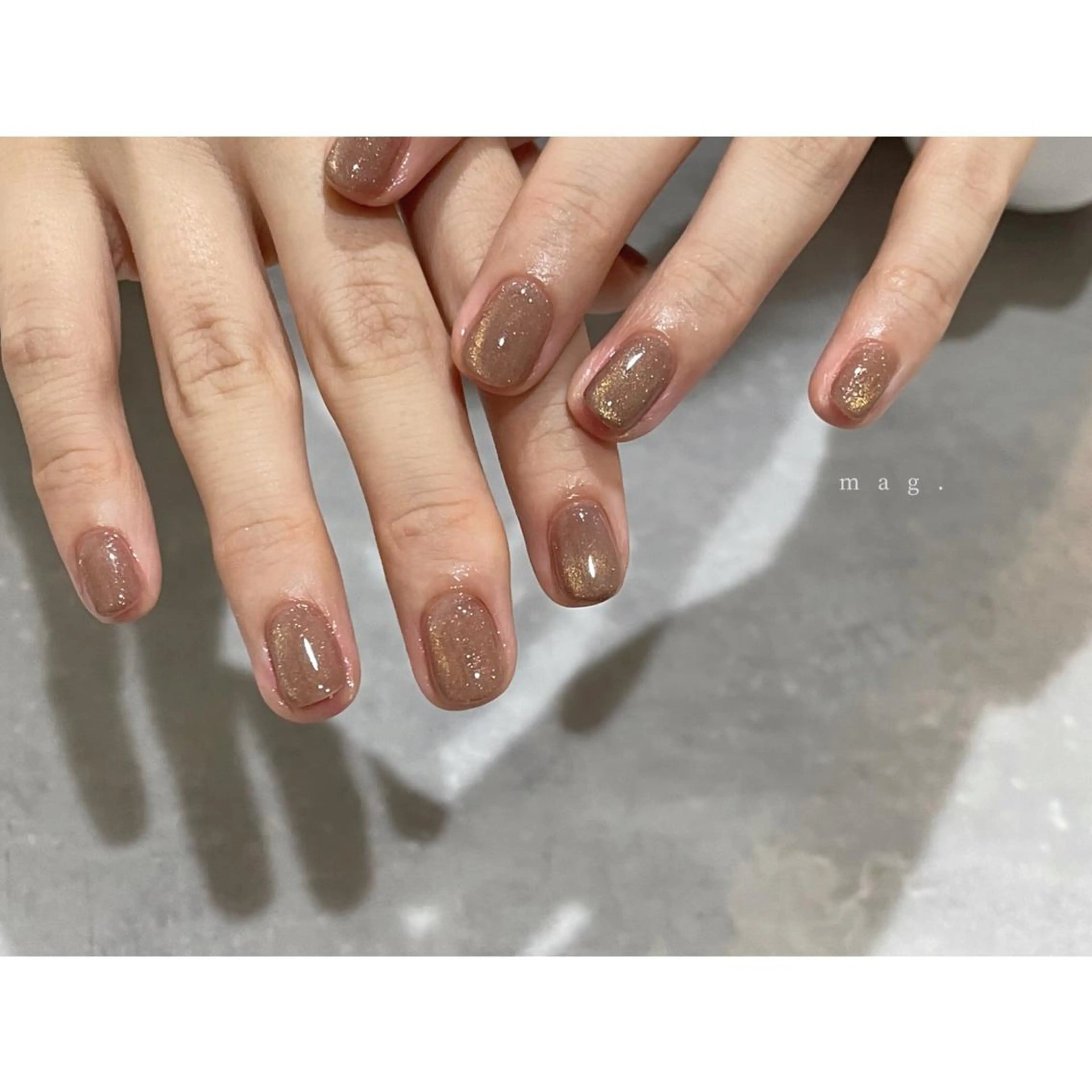 ネイル アートネイル マグネットネイル ミラーネイル ニュアンスネイル オフィスネイル lacier nailのネイルデザイン