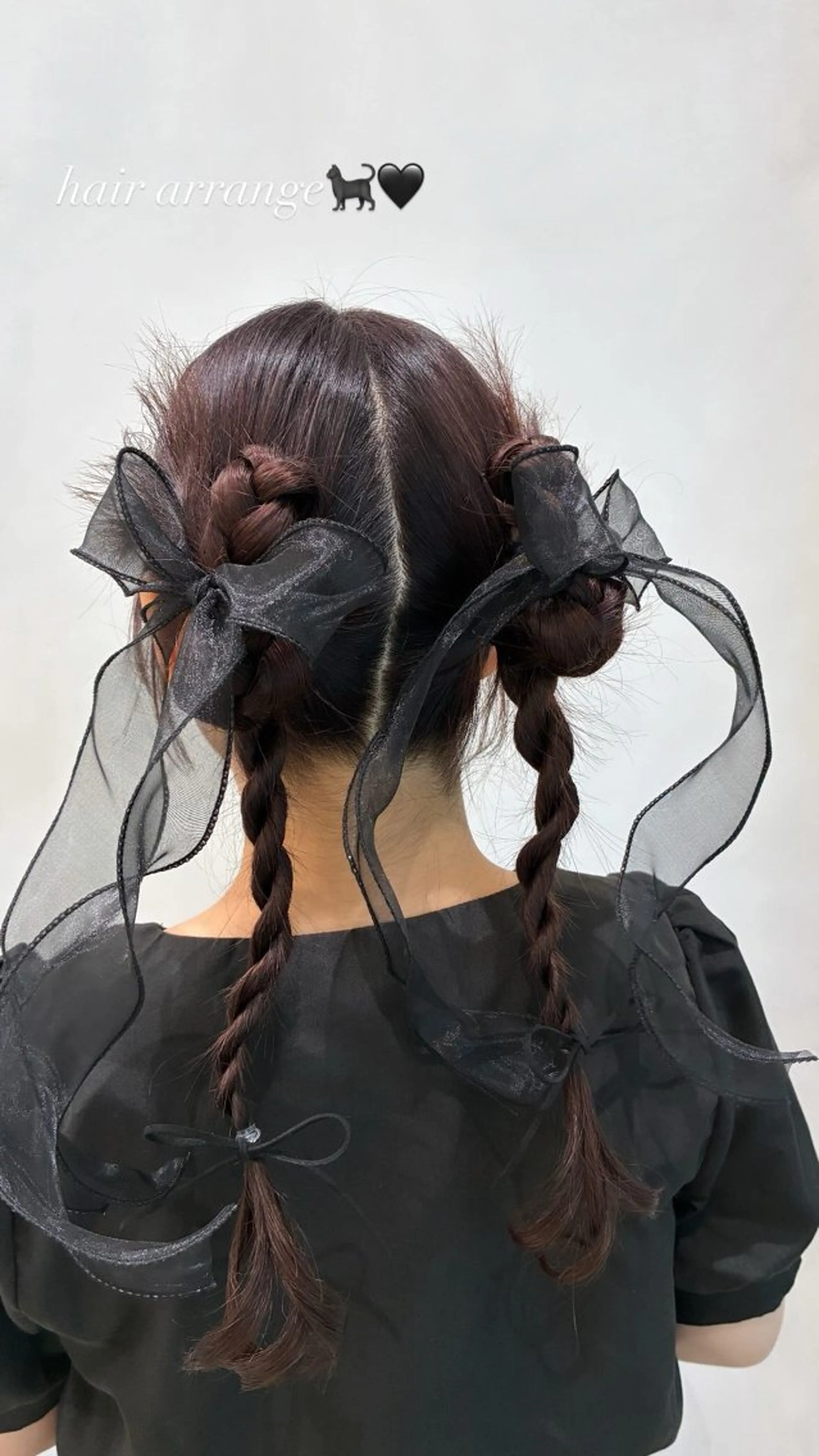 セミロング ヘアアレンジ ハイトーン/韓国ヘア sena🩵のヘアスタイル