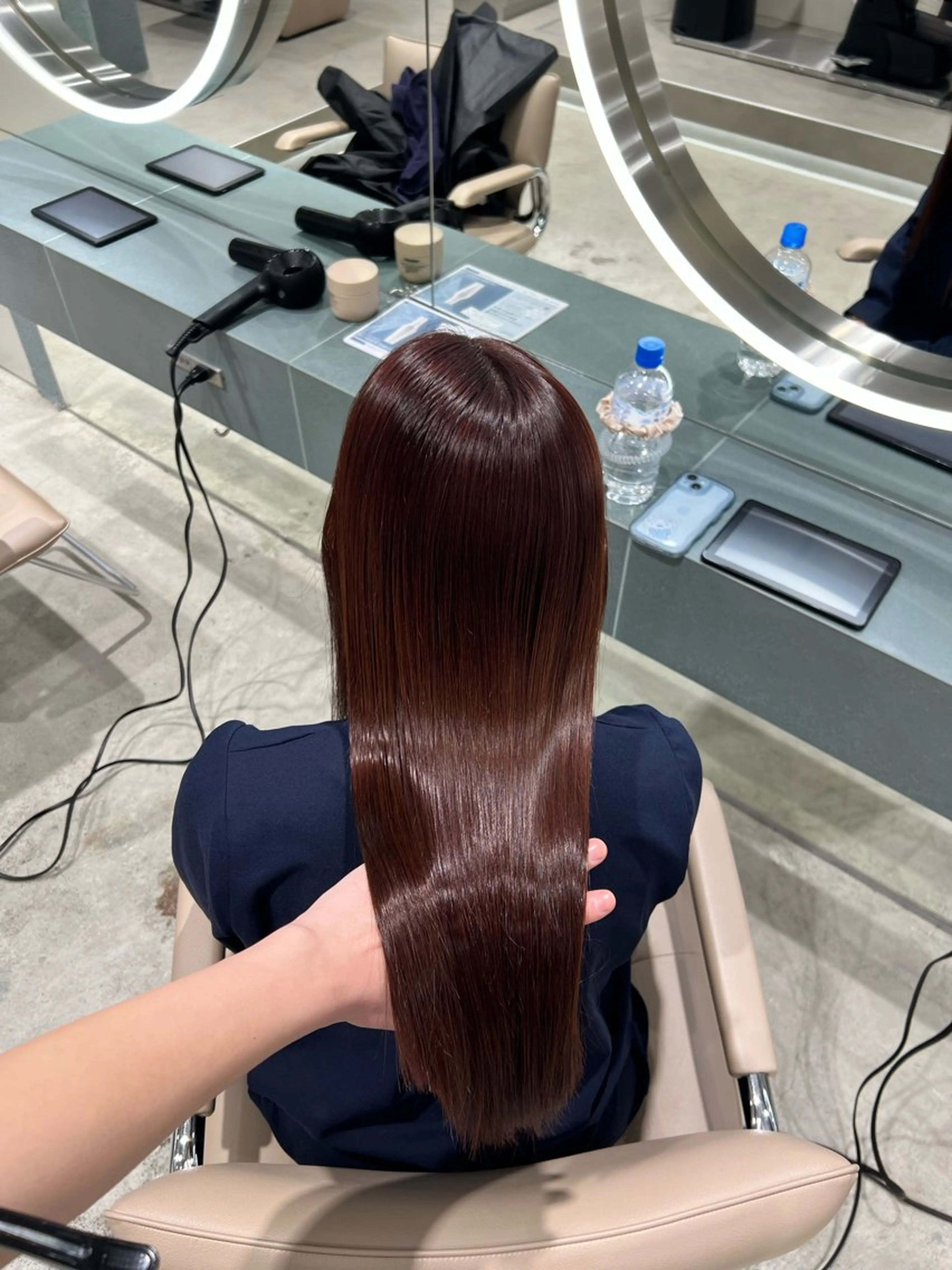 ミディアム カット 縮毛矯正 トリートメント ✨髪質改善 縮毛矯正 艶髪 立川 コウキ✨のヘアスタイル