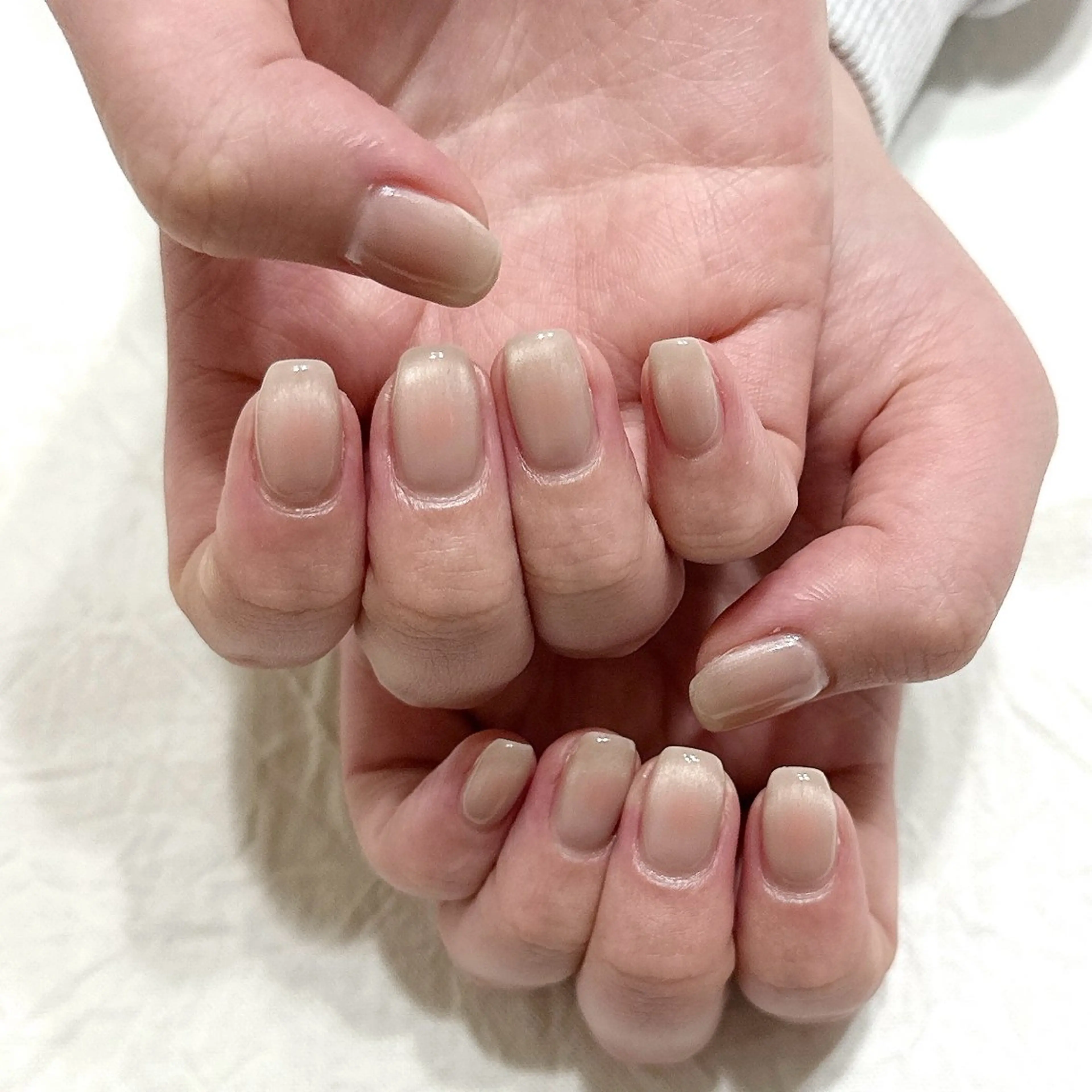 ネイル チークネイル フレンチネイル マグネットネイル マグネットフレンチ ハンドネイル peaberry nailのネイルデザイン