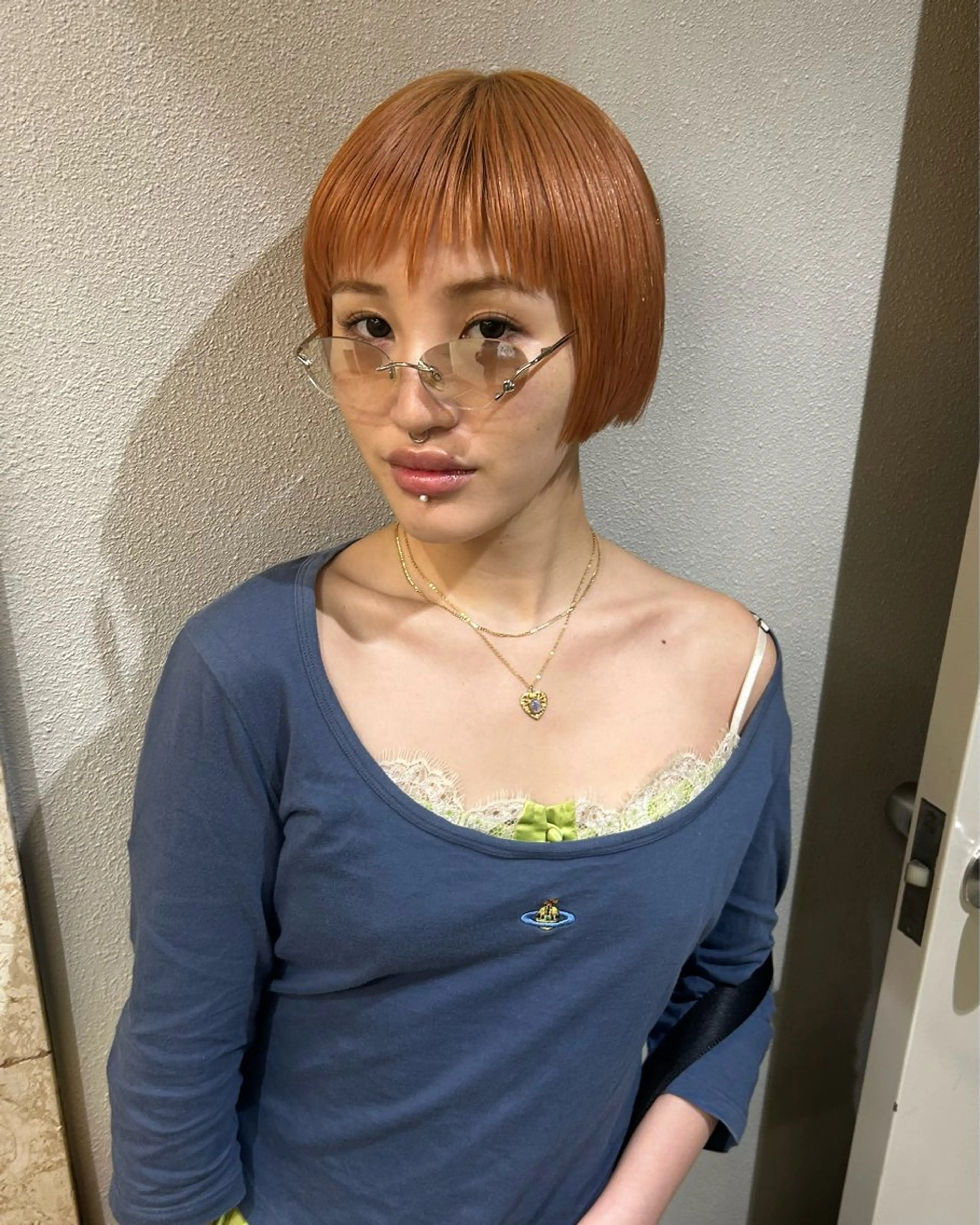 ショート カラー 名古屋栄/ブリーチ/ ボブ🧃木下桃嘉のヘアスタイル