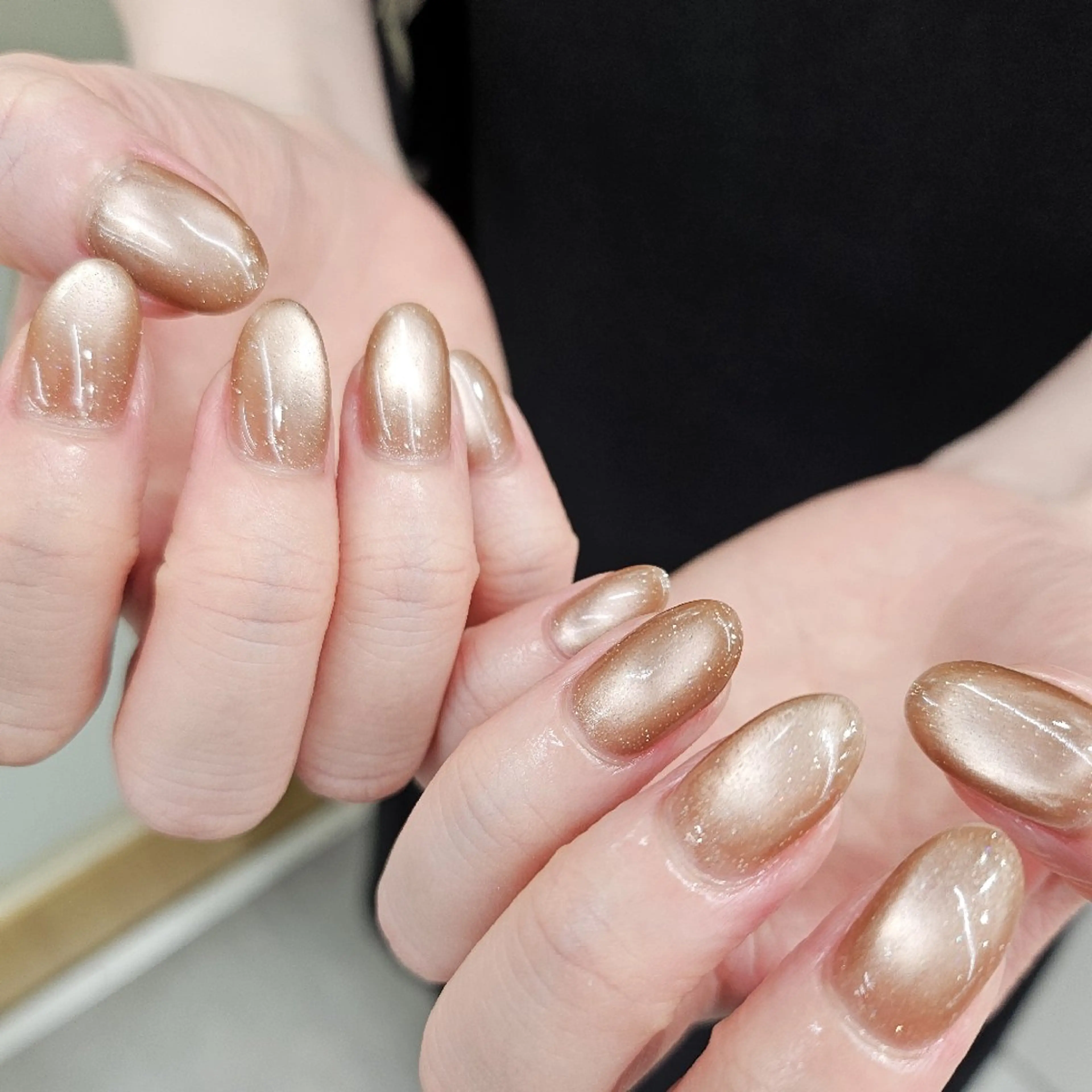 ネイル ジェルネイル キラキラネイル マグネットネイル ワンカラーネイル パラジェル ハンドネイル puku nail 🌼kazu🌼のネイルデザイン