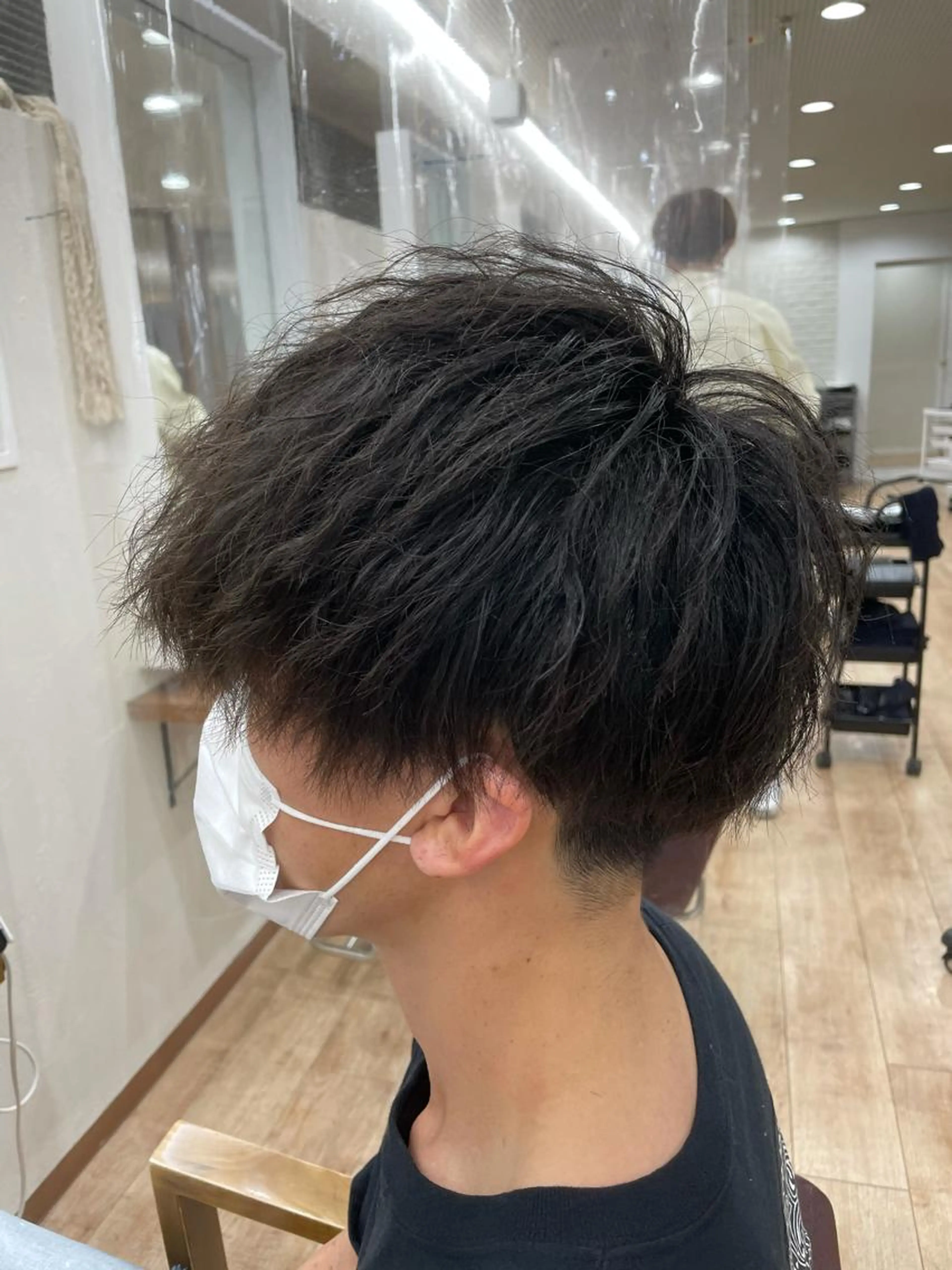 カット+ツイストスパイラルパーマ+炭酸泉の写真