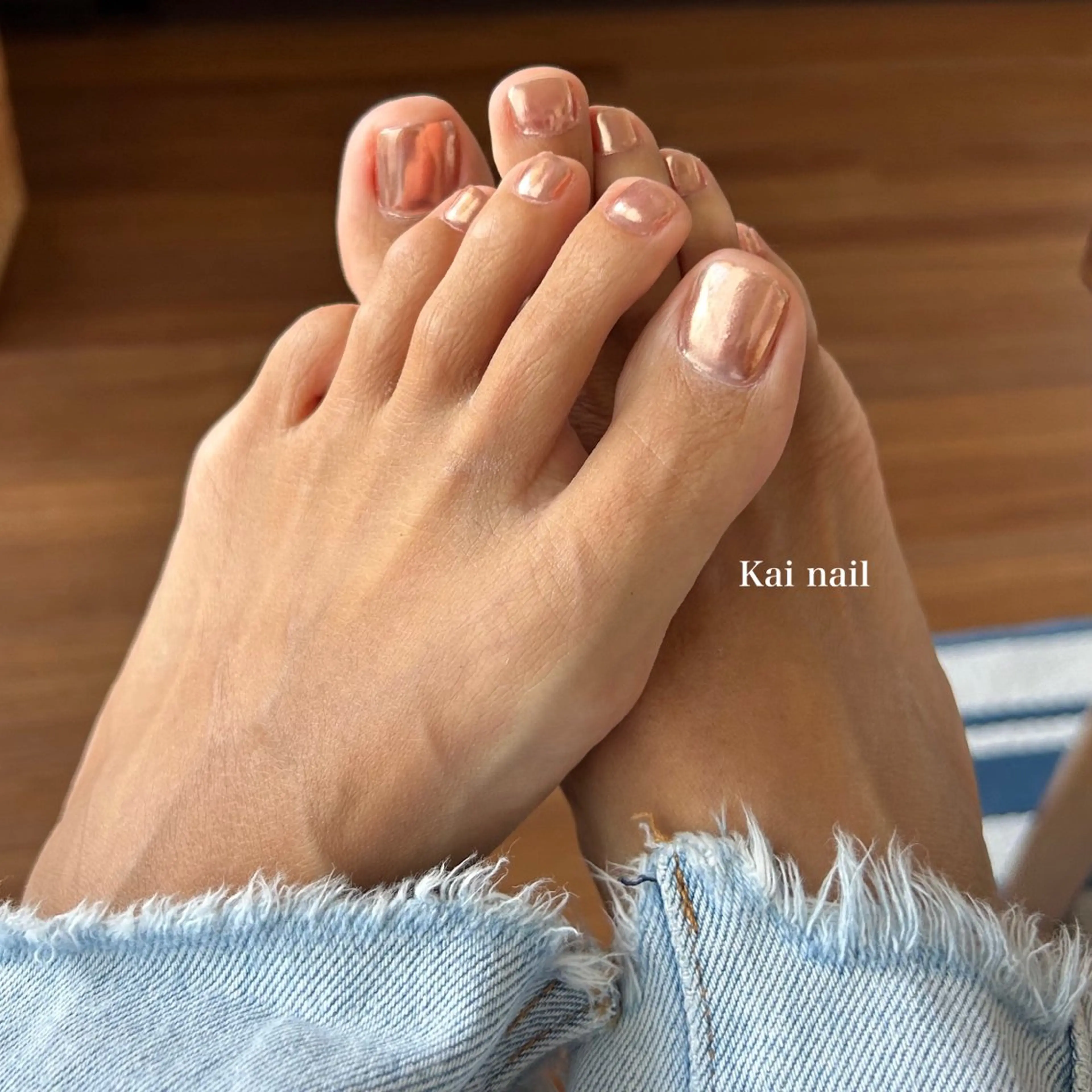 ミラー/ユニコーンネイル💛期間限定価格💛(オフなし・フットバス・ケア付き)の写真