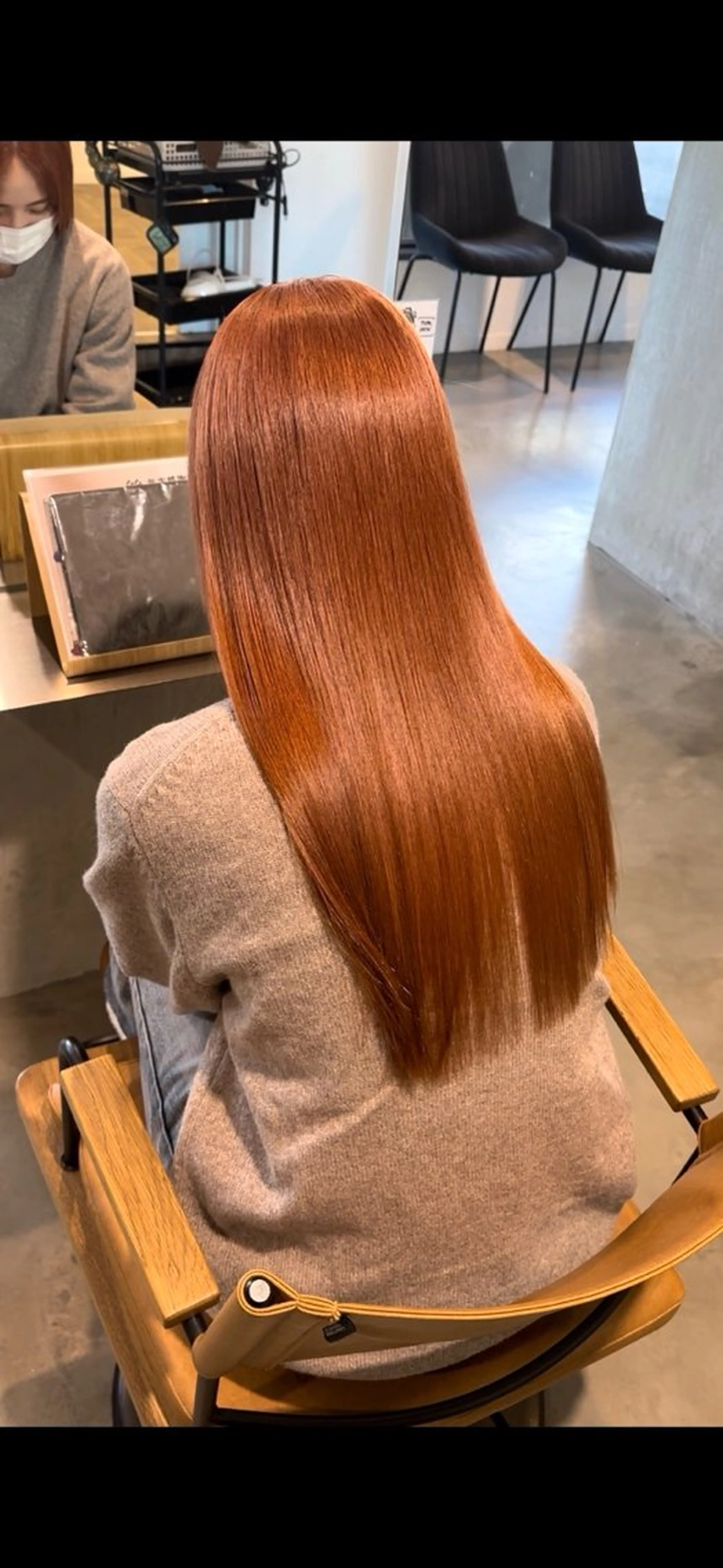 ロング カラー ベージュカラー ブリーチ オレンジ オレンジベージュ 各務原/カラー/ブリ ーチお任せください！のヘアスタイル