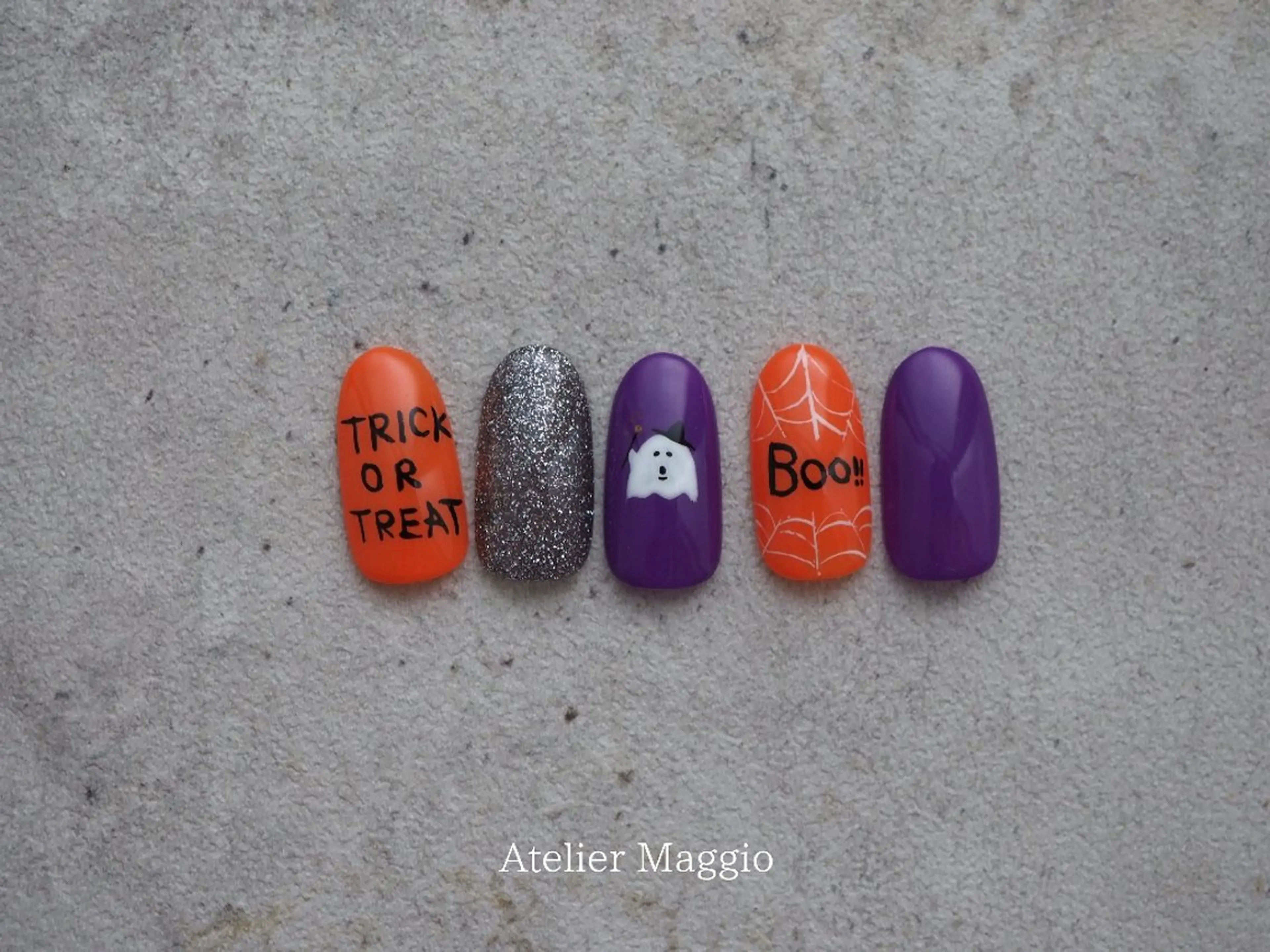 ネイル ハロウィン アトリエマッジョ madokaのネイルデザイン