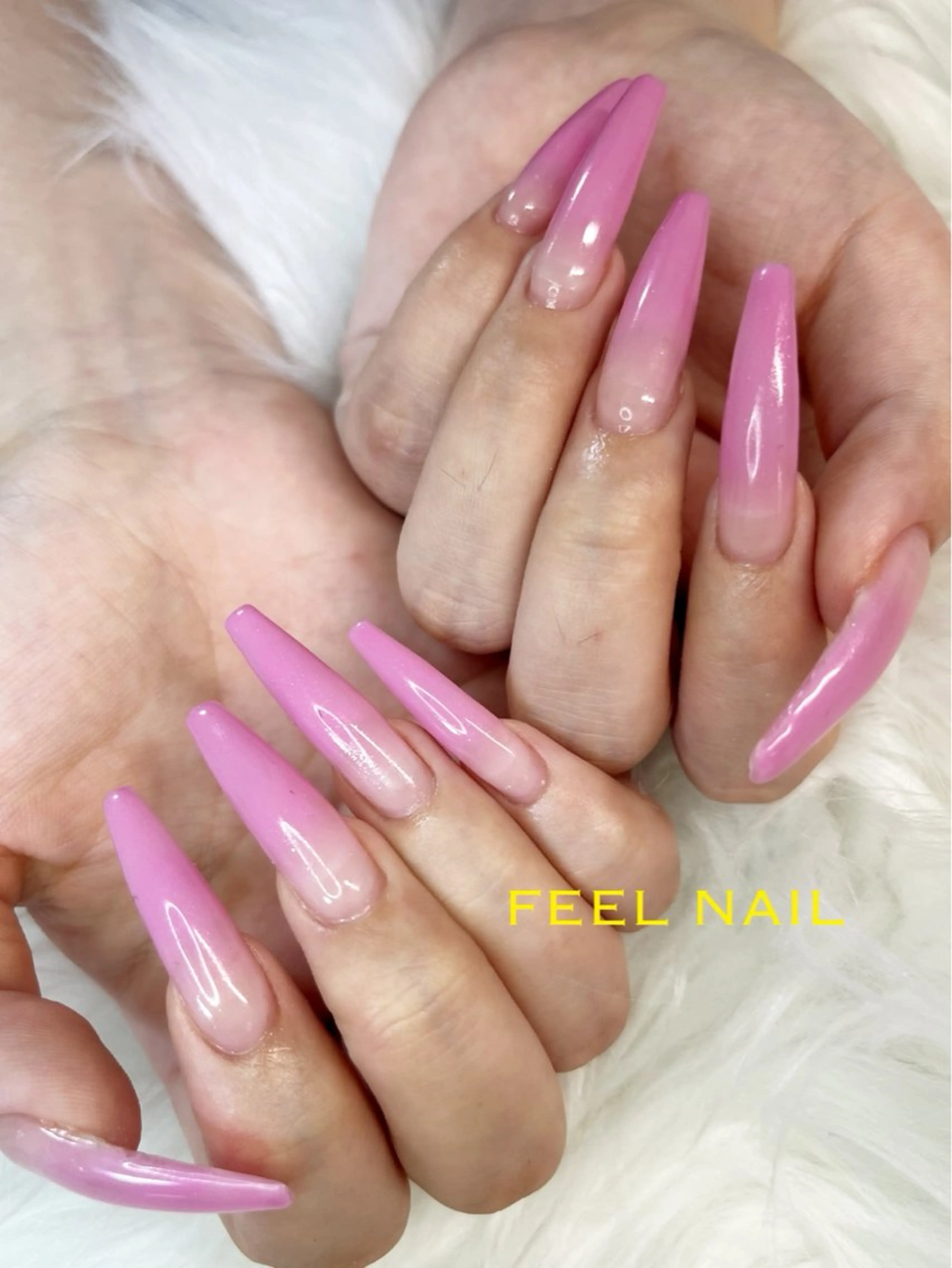 💖ハンドオフ込み、チップ長さだし💅ワンカラーorラメグラデーションの写真