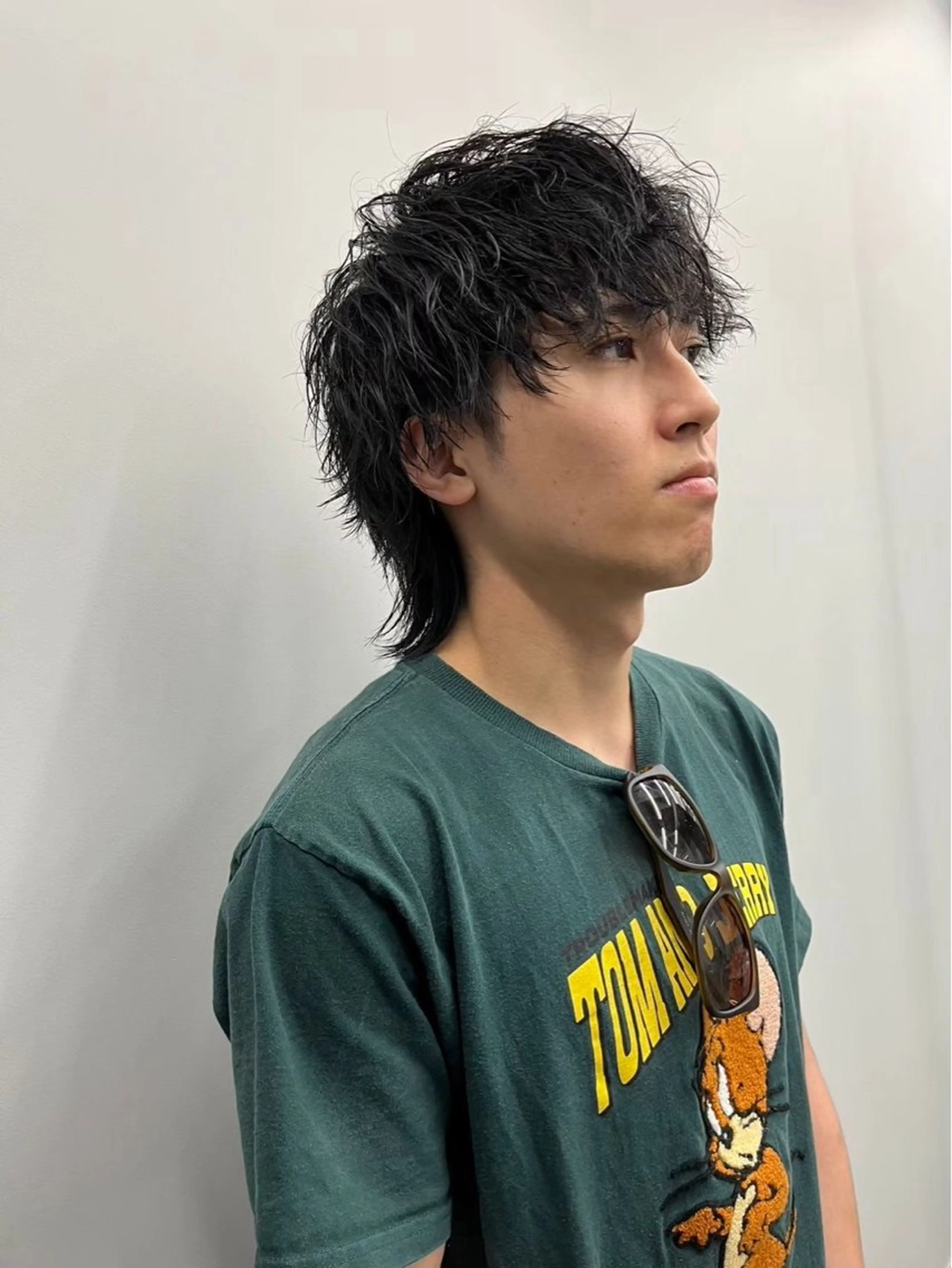 ショート パーマ メンズ マッシュウルフ マッシュ メンズウルフカット ウルフカット 坂本響 メンズカット/パーマのヘアスタイル