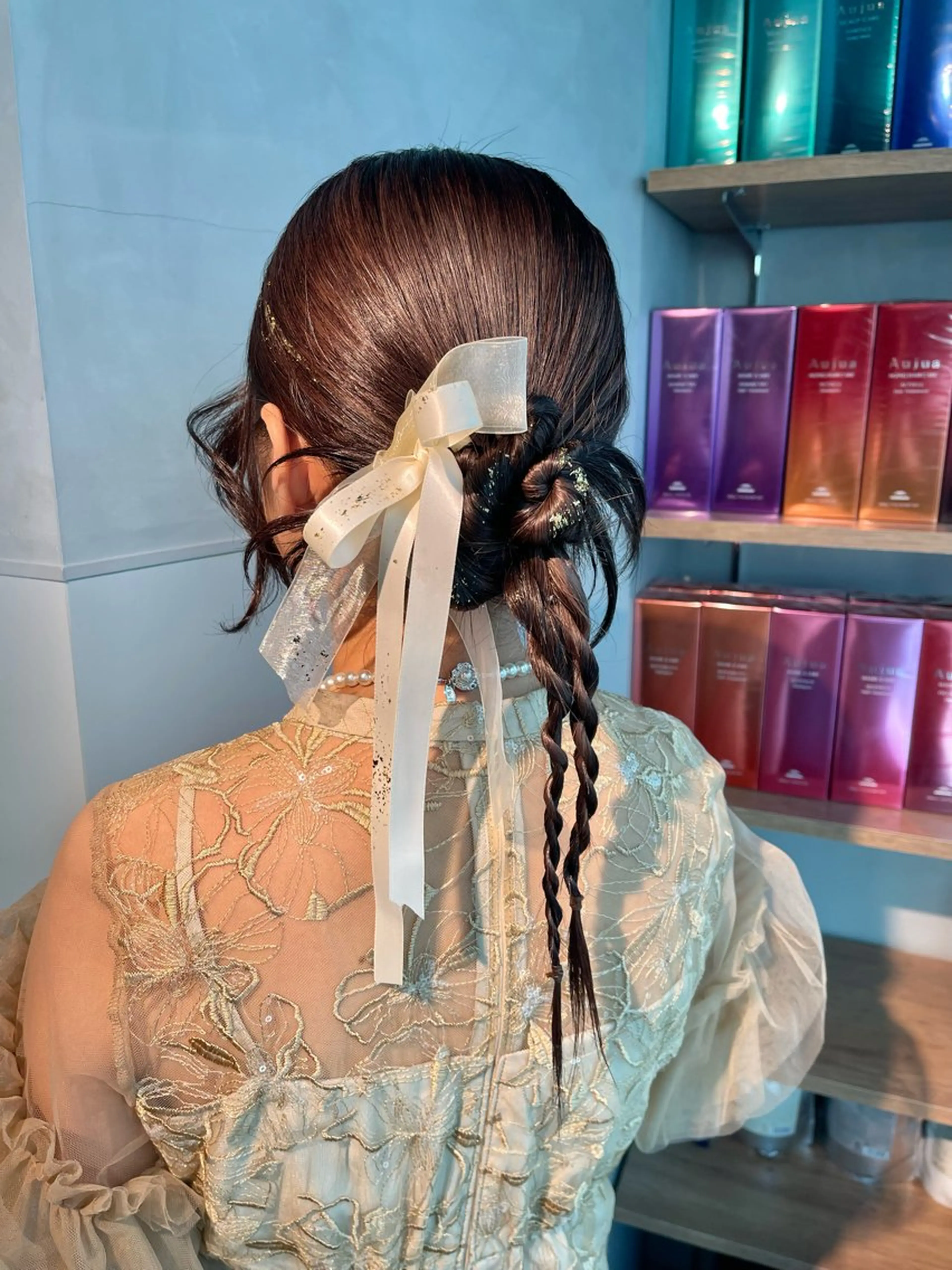 ヘアアレンジ 結婚式・ブライダル 卒業式のヘアスタイル ヘアセット charm《銀座》 ヘアセット/縮毛矯正のヘアスタイル