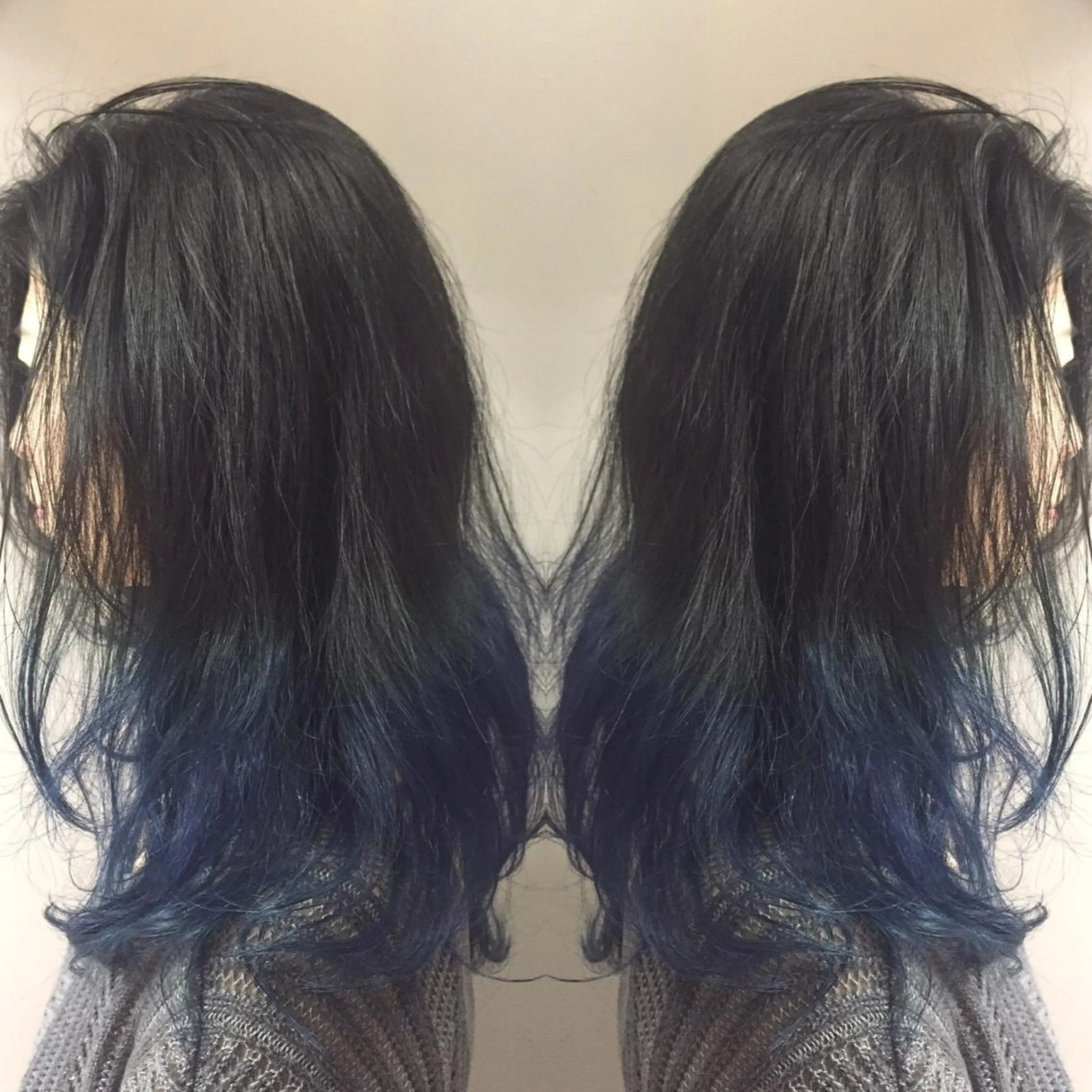 ロング カラー パーマ ヘアアレンジ メンズ キッズ ネイル マツエク・マツパ ブルーカラー グラデーションカラー ブルー グラデーション 新宿/髪質改善/ 美髪矯正✨浅江通友のヘアスタイル