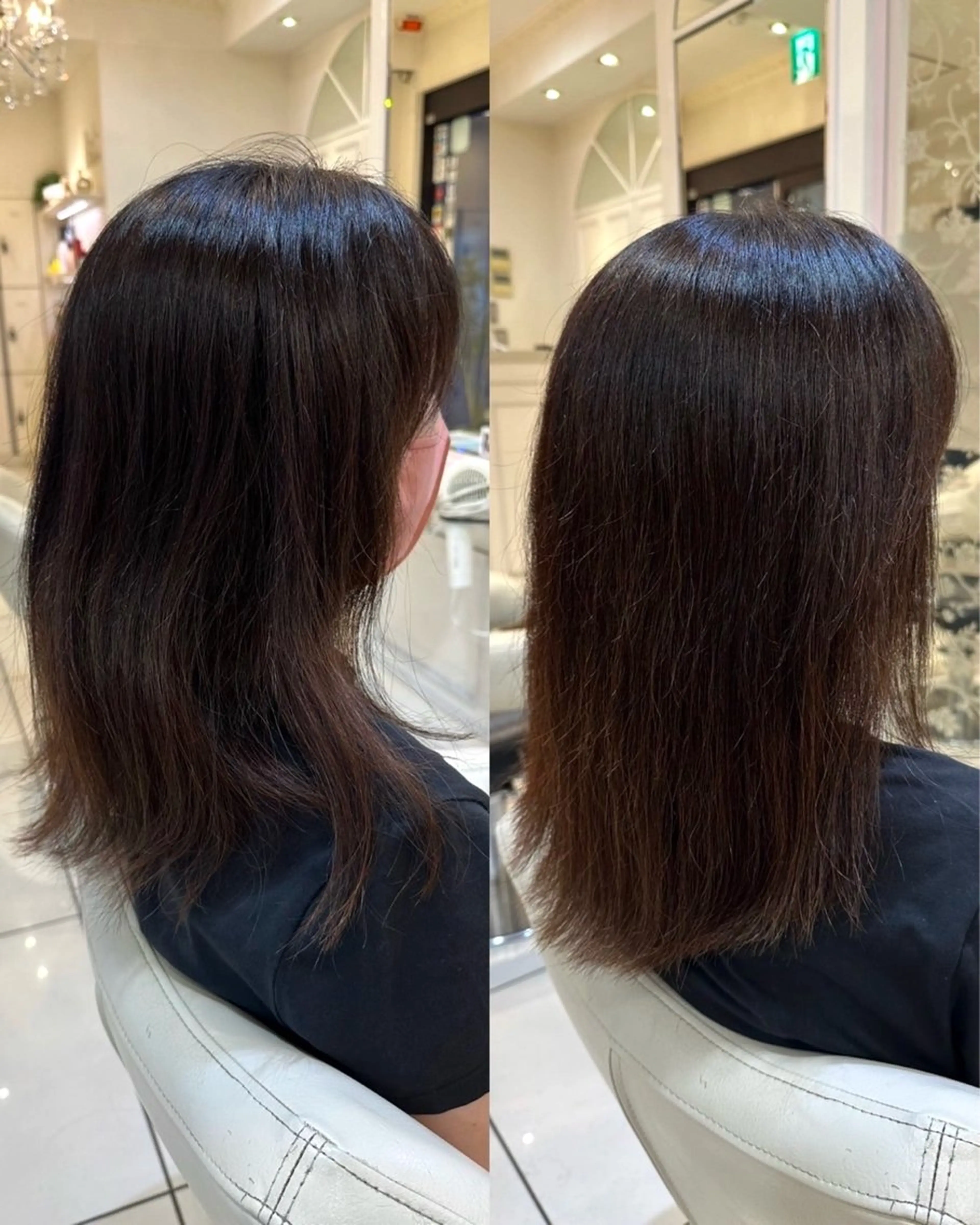 セミロング 髪質改善🥂✨ Mioのヘアスタイル