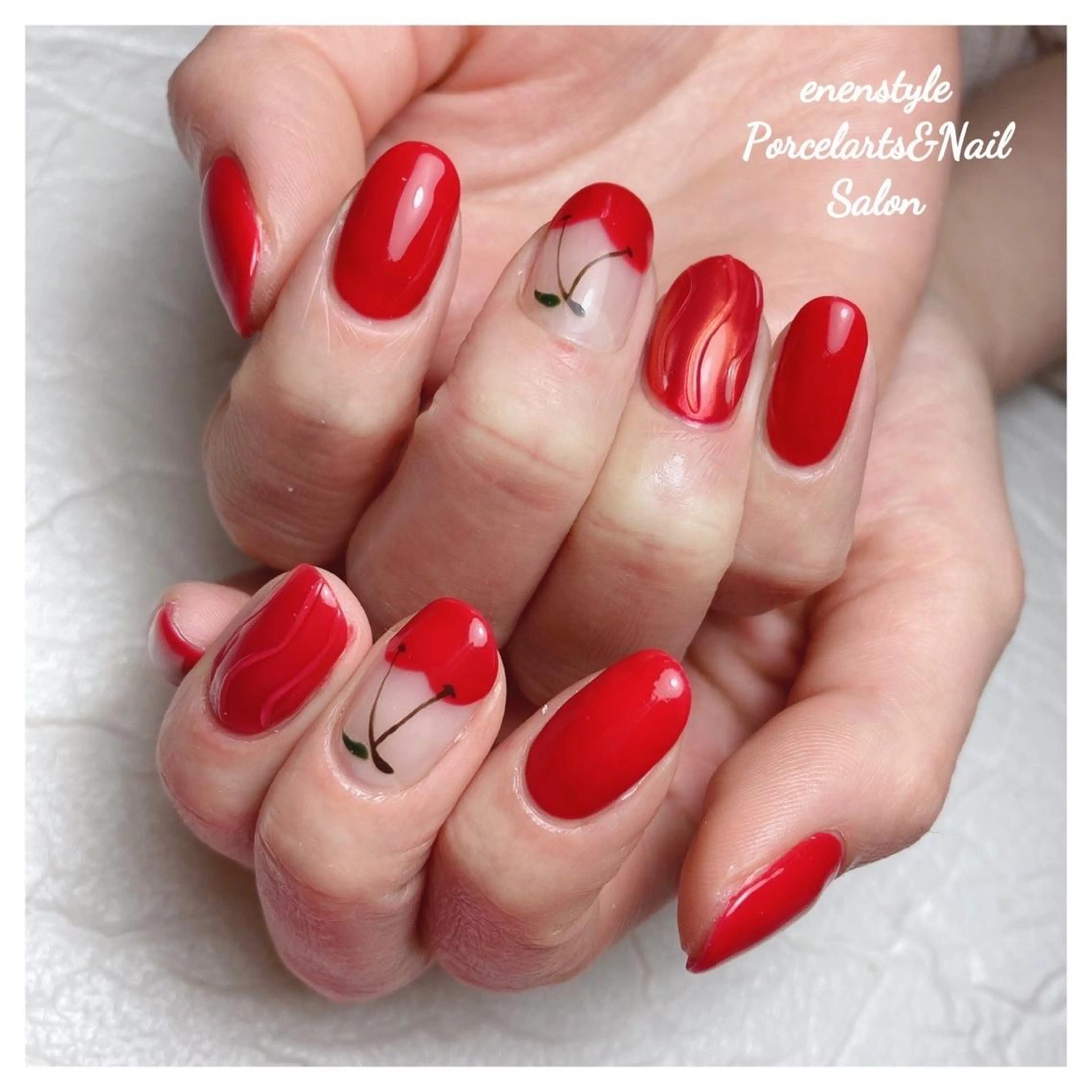 ミディアム ネイル 👑enen style👑のネイルデザイン