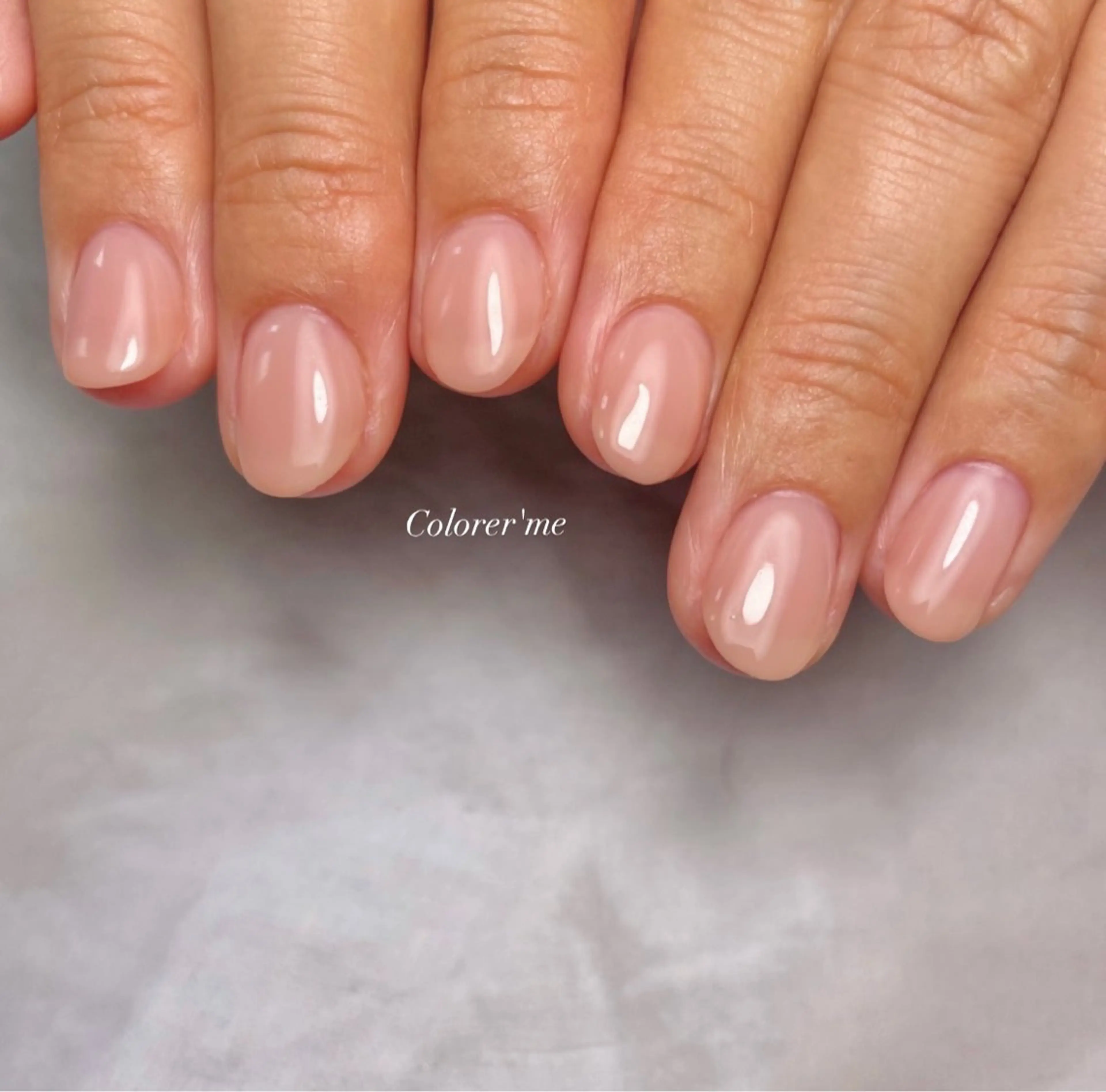 ネイル ワンカラーネイル ピンク シンプルネイル Colorer'me クロレミーのネイルデザイン