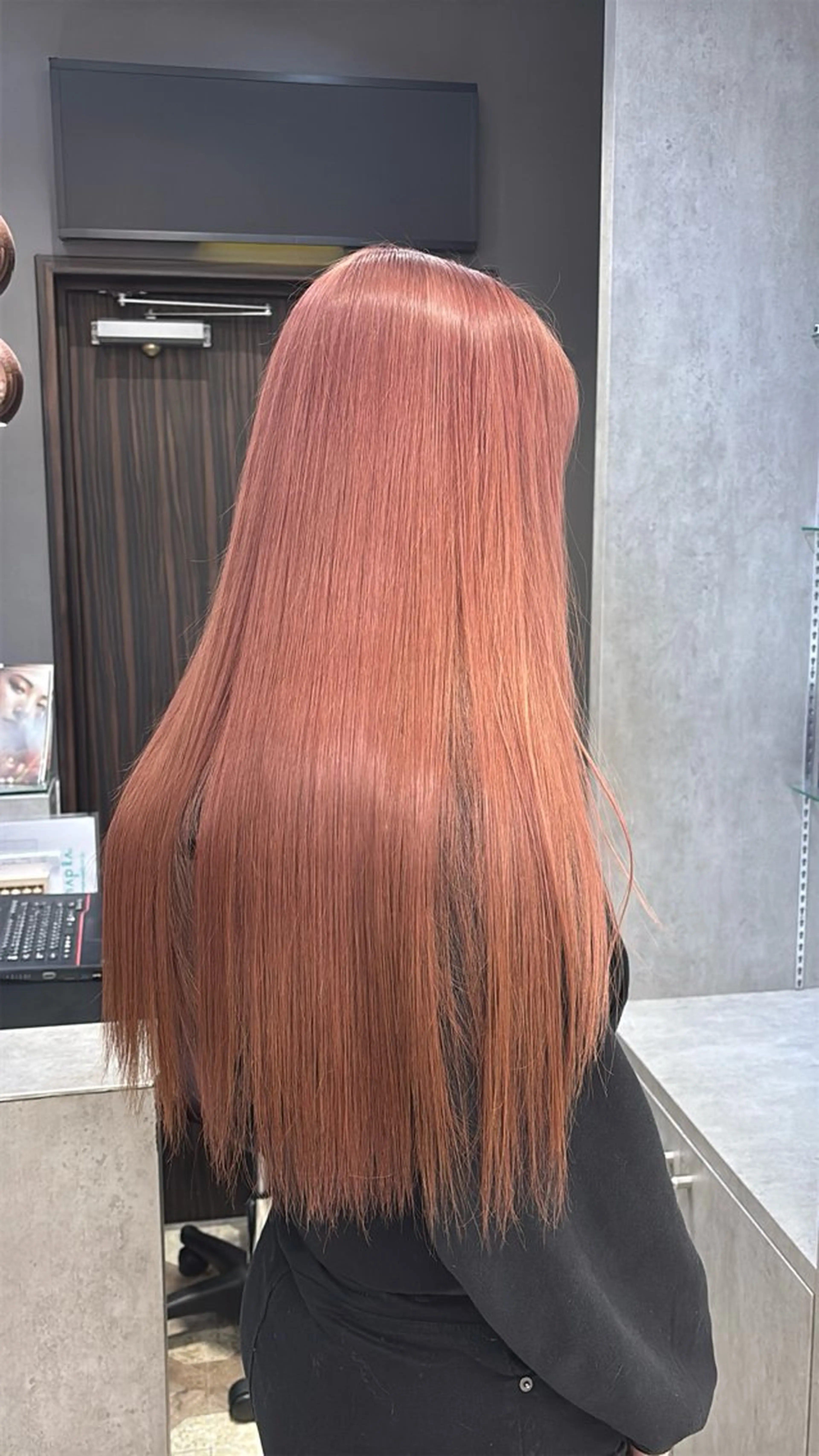 ロング カット ヘアカラー トリートメント ヘッドスパ ヘアセット 韓国ヘア/ブリーチ無 しWカラー/オリーブのヘアスタイル