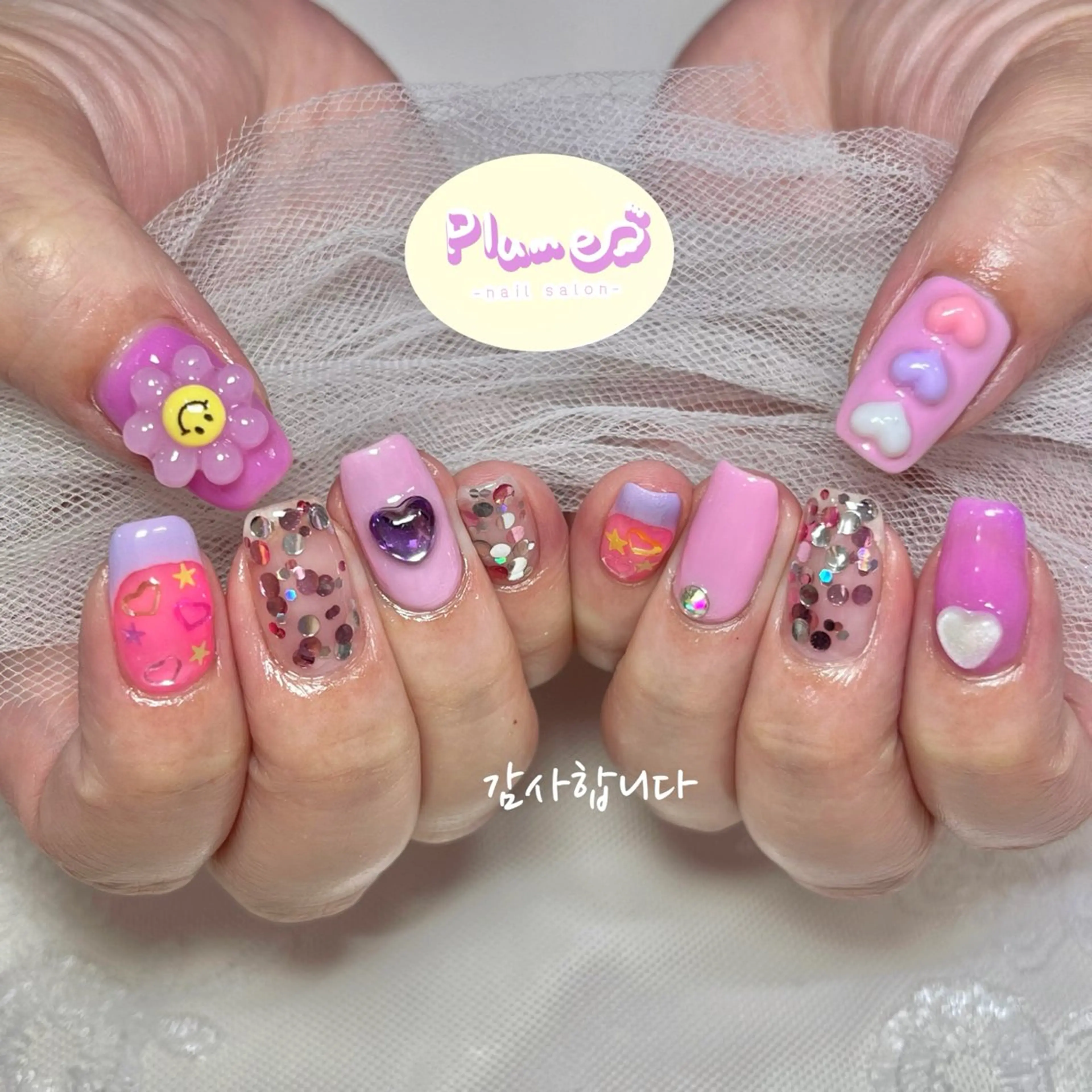 ネイル ハンドネイル plume nail ☆韓国ネイルのネイルデザイン