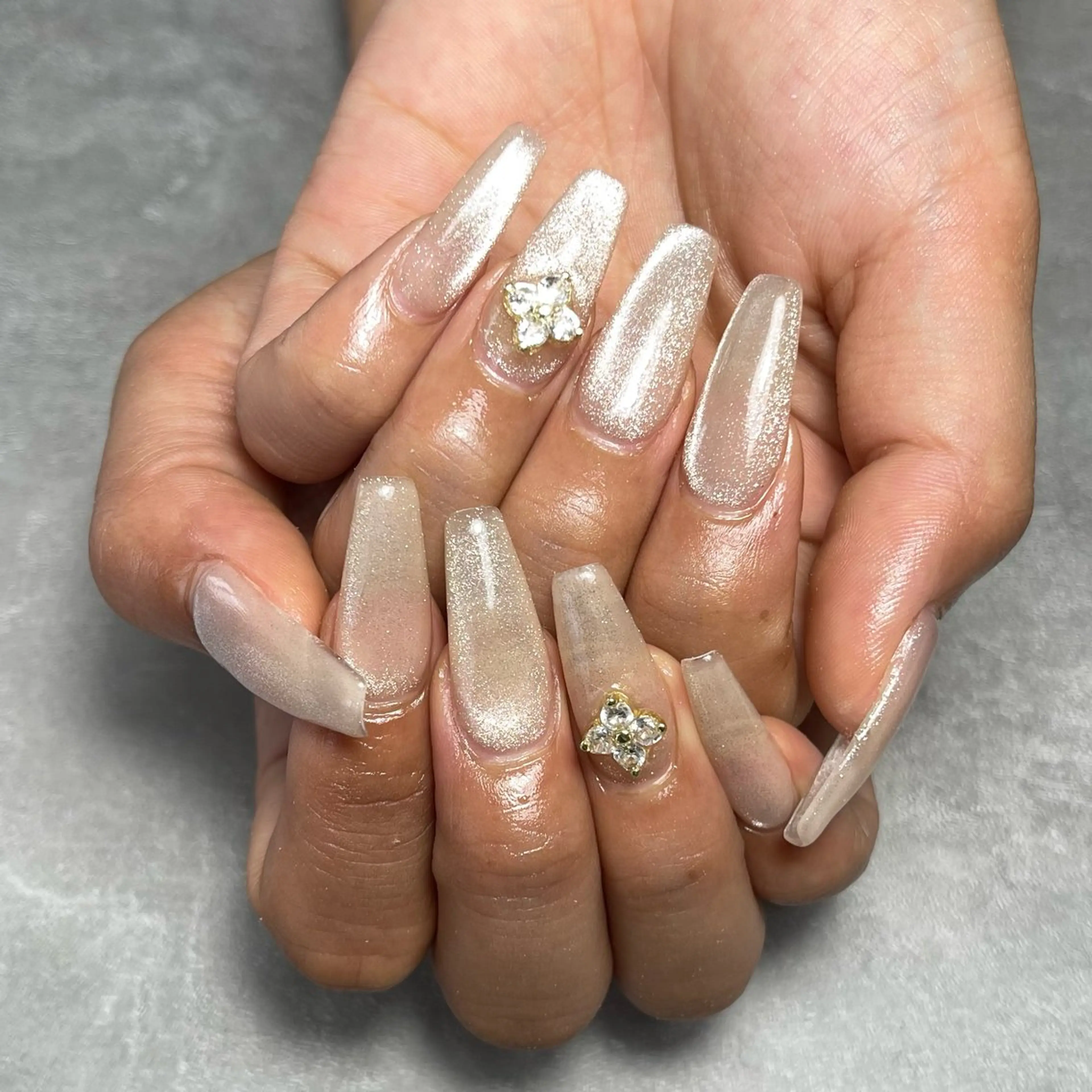 〈スカルプ〉チップ長さだし+ワンカラーorカラグラorラメorラメグラの写真