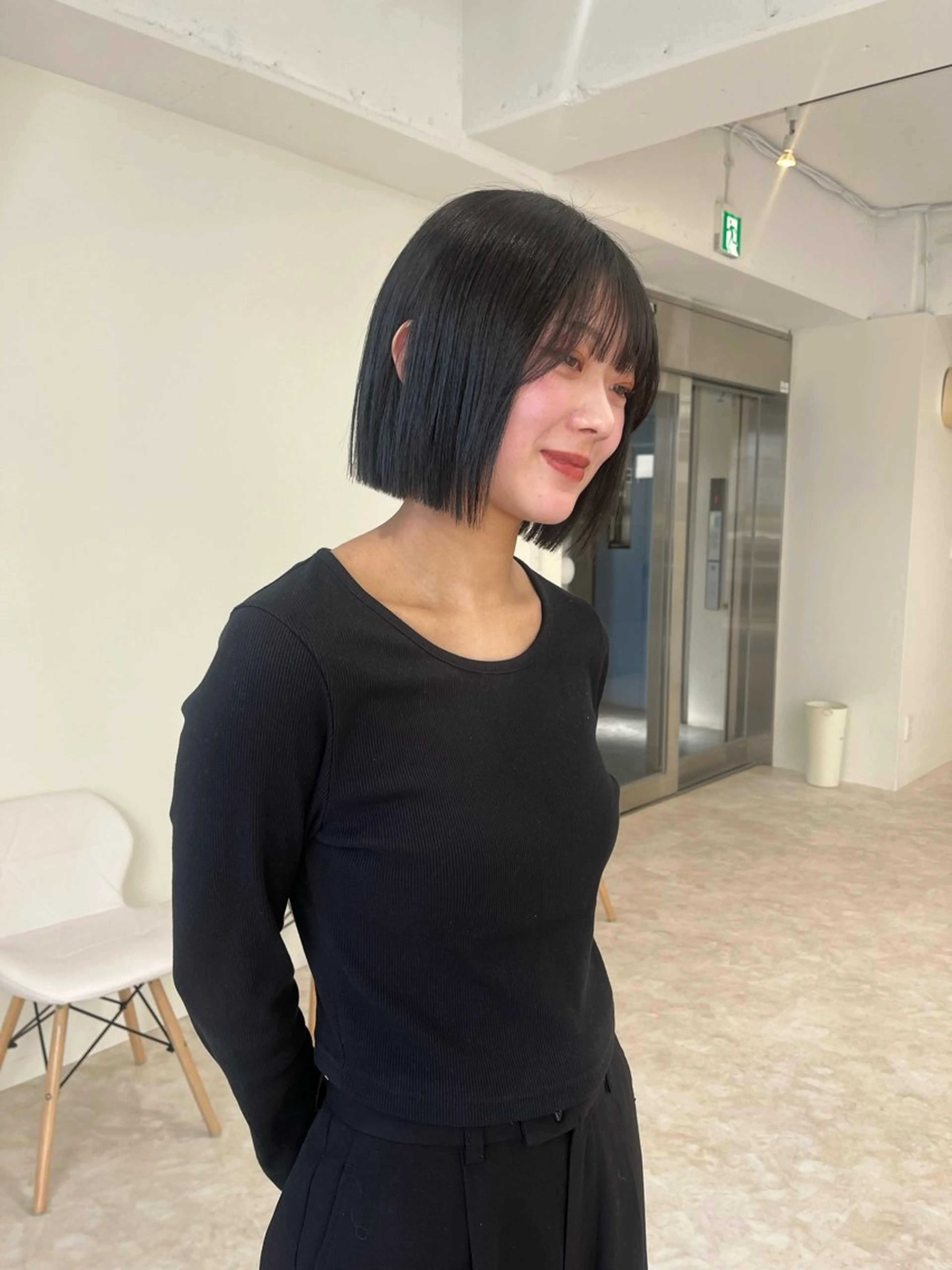 ミディアム ボブ デザインカラー /るあんのヘアスタイル